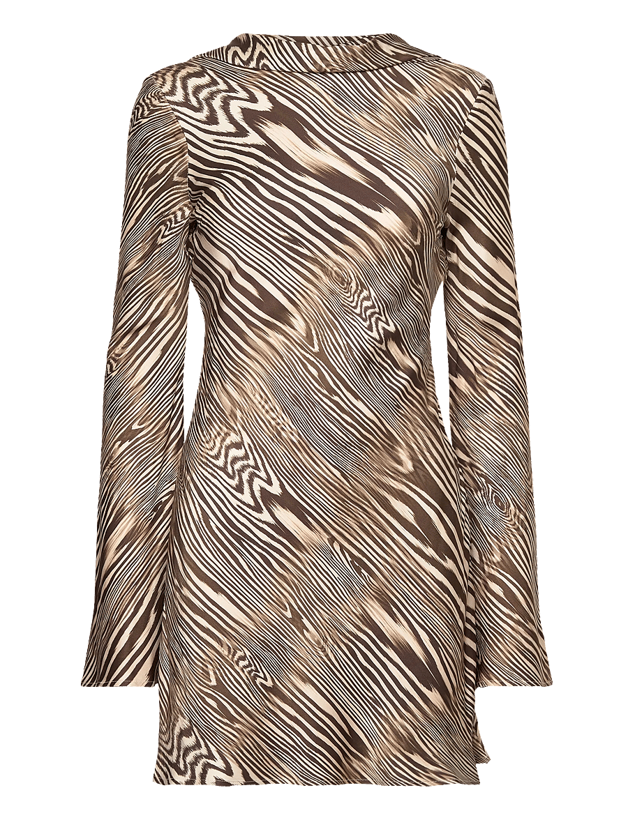 Malina - Cezanne Low Back Satin Mini dress - party dresses - moire - 1