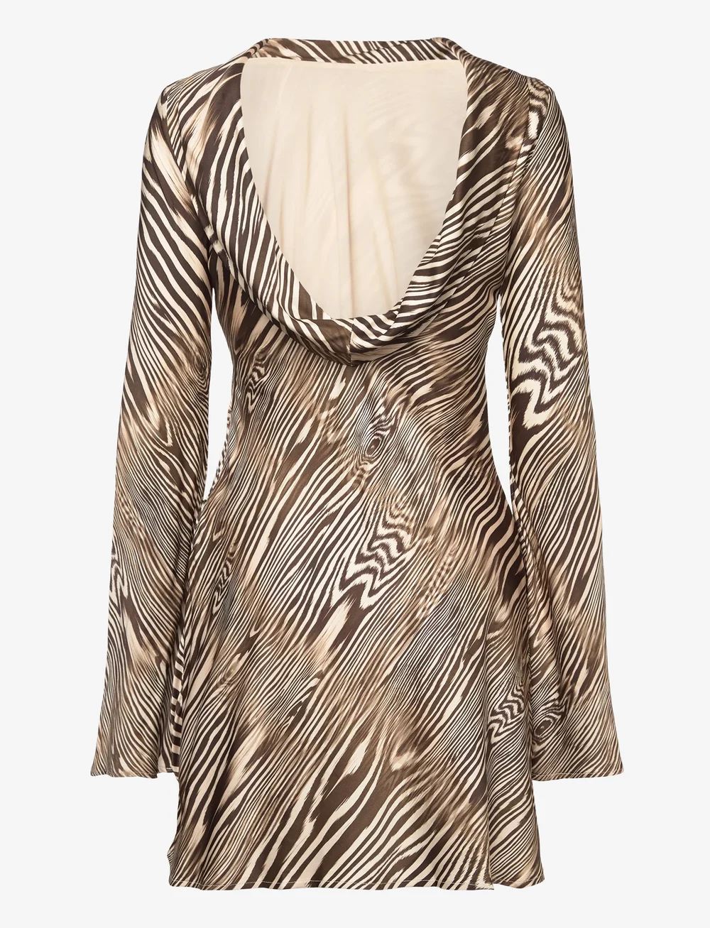 Malina - Cezanne Low Back Satin Mini dress - festklänningar - moire - 2