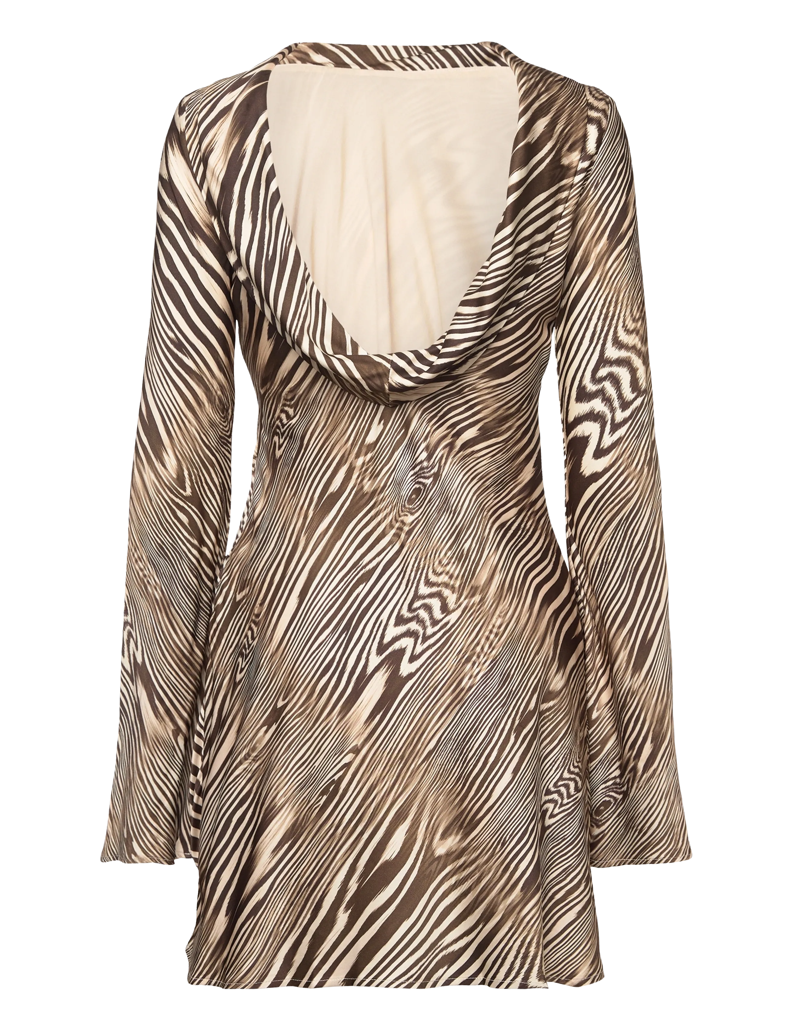 Malina - Cezanne Low Back Satin Mini dress - festkjoler - moire - 2