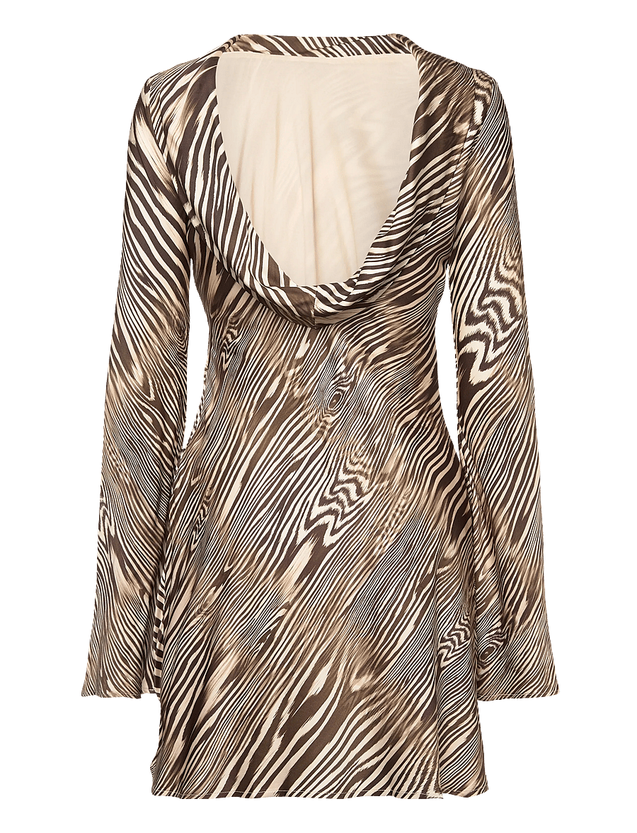Malina - Cezanne Low Back Satin Mini dress - party dresses - moire - 2