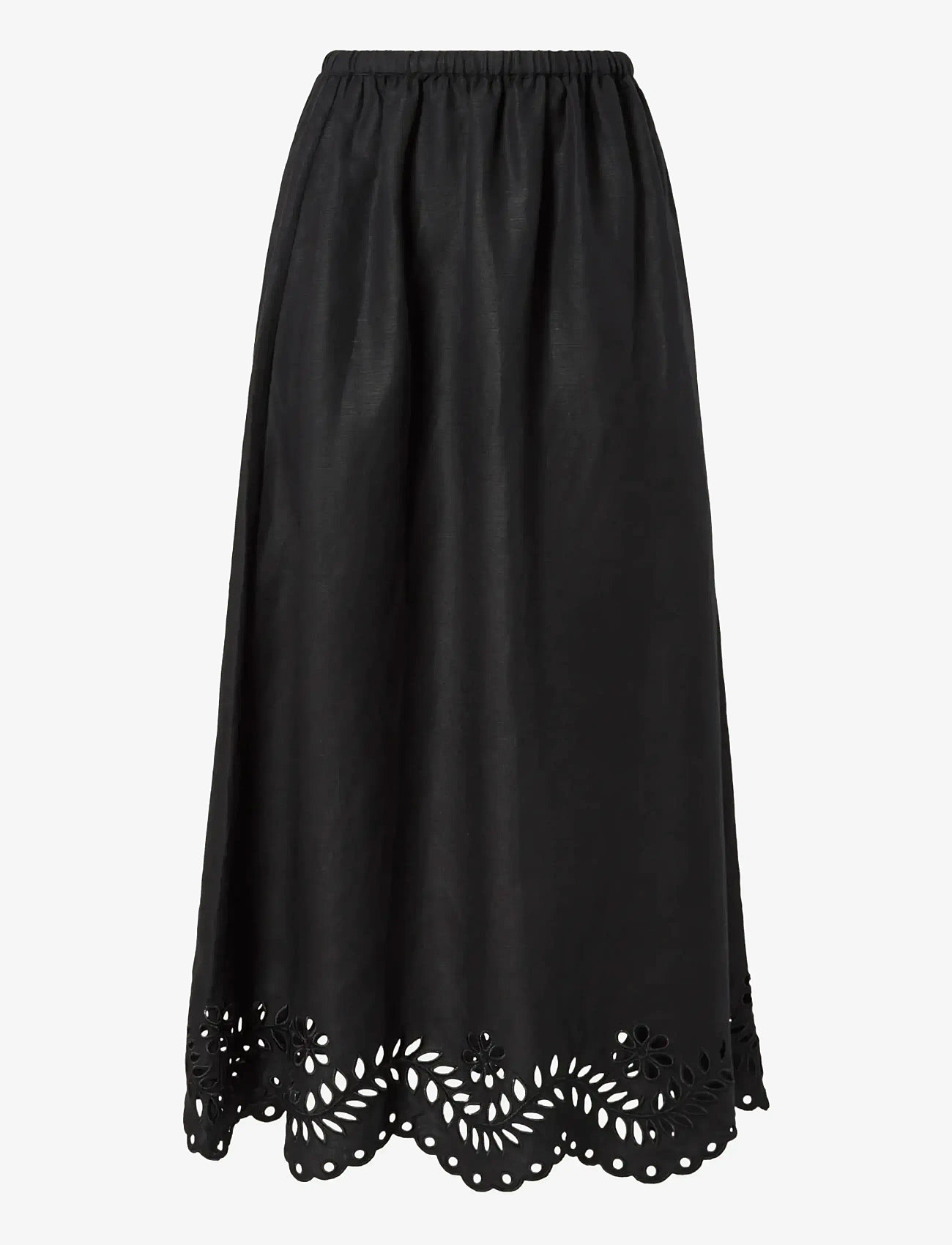 Malina - Chara Broderie Anglais Maxi Skirt - jupes longues - black - 1