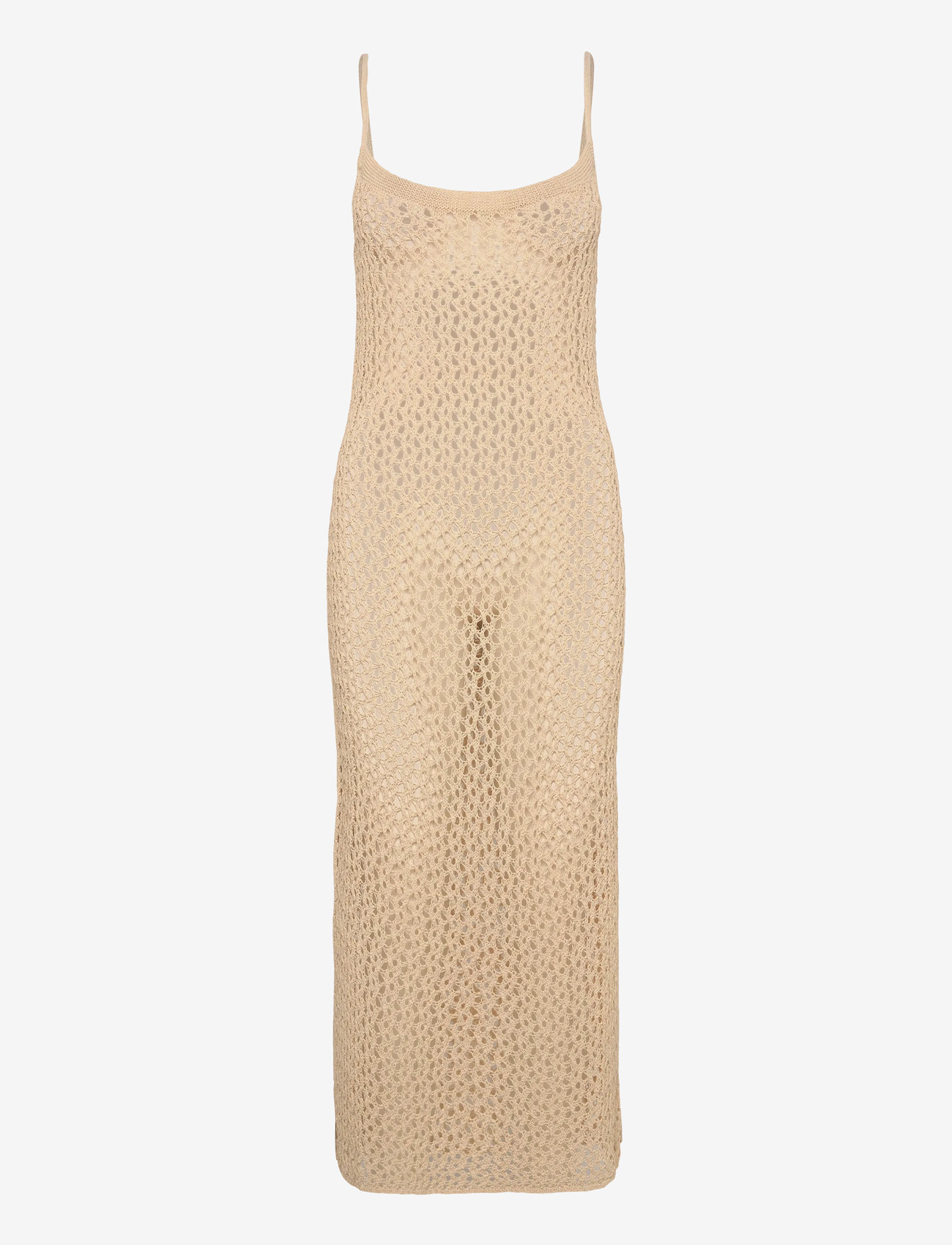 Malina - Claudine Knitted Slip Beach Maxi Dress - strandmode - sand - 1