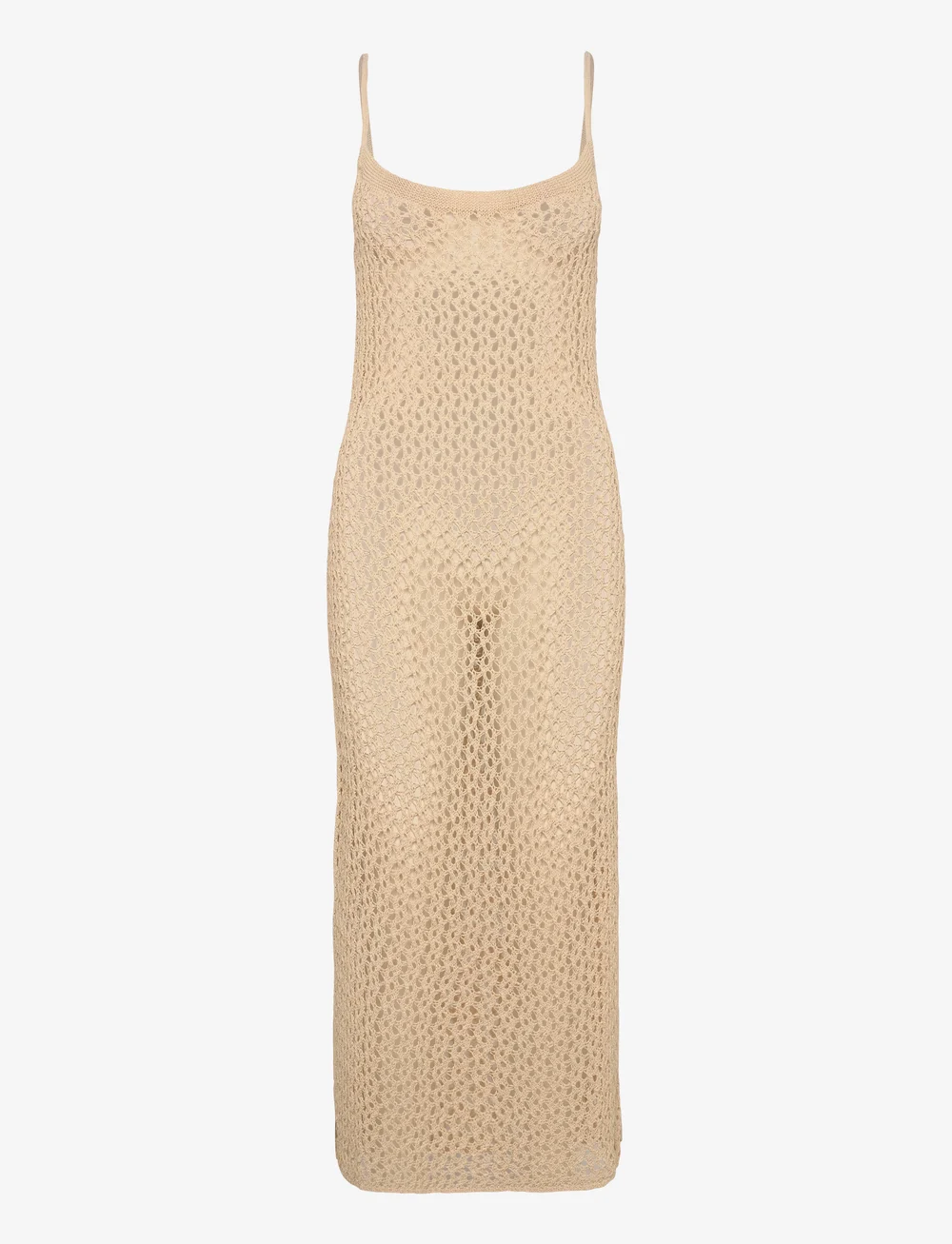 Malina - Claudine Knitted Slip Beach Maxi Dress - strandmode - sand - 1