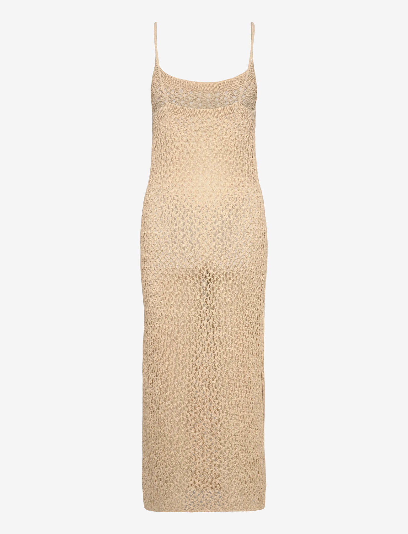 Malina - Claudine Knitted Slip Beach Maxi Dress - strandmode - sand - 2