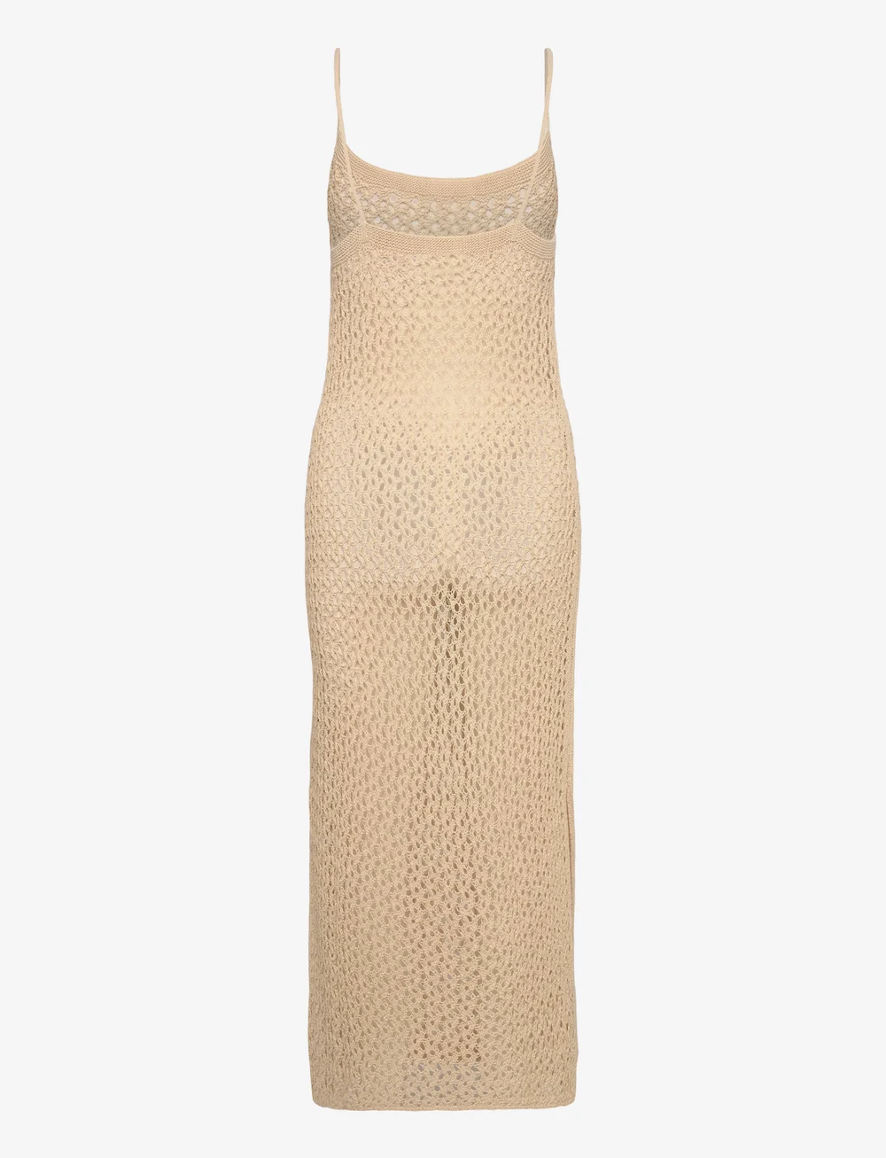Malina - Claudine Knitted Slip Beach Maxi Dress - strandmode - sand - 2
