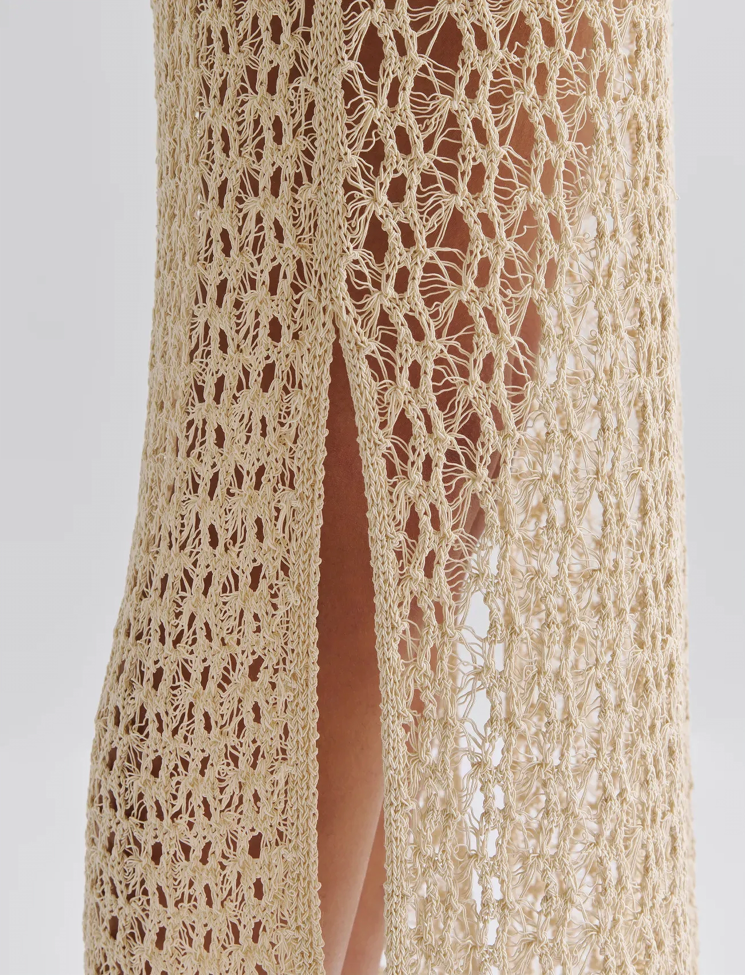 MALINA Claudine Knitted Slip Beach Maxi Dress maxiklänningar dam – bild 3