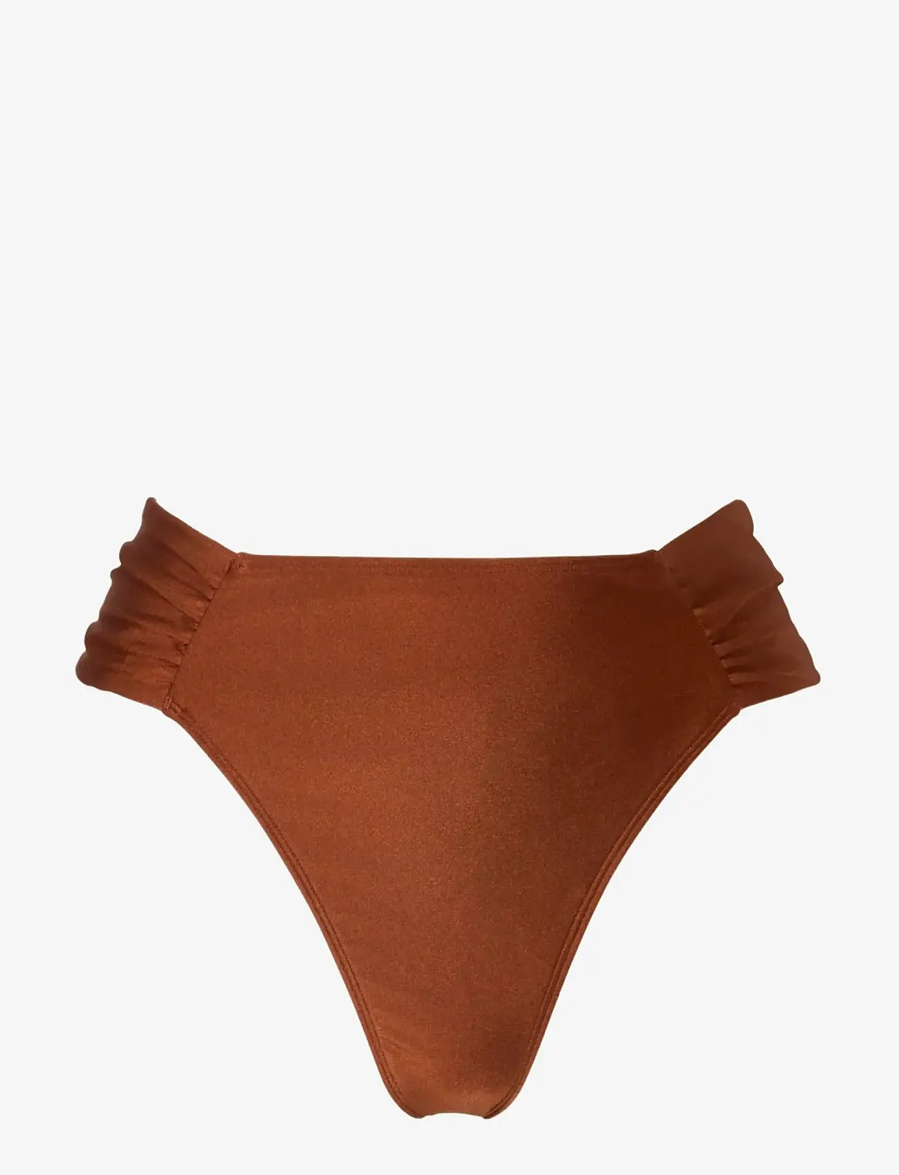 Malina - Tovere Cheeky High Rise Bikini Bottom - high waist bikini bottoms - rust - 1