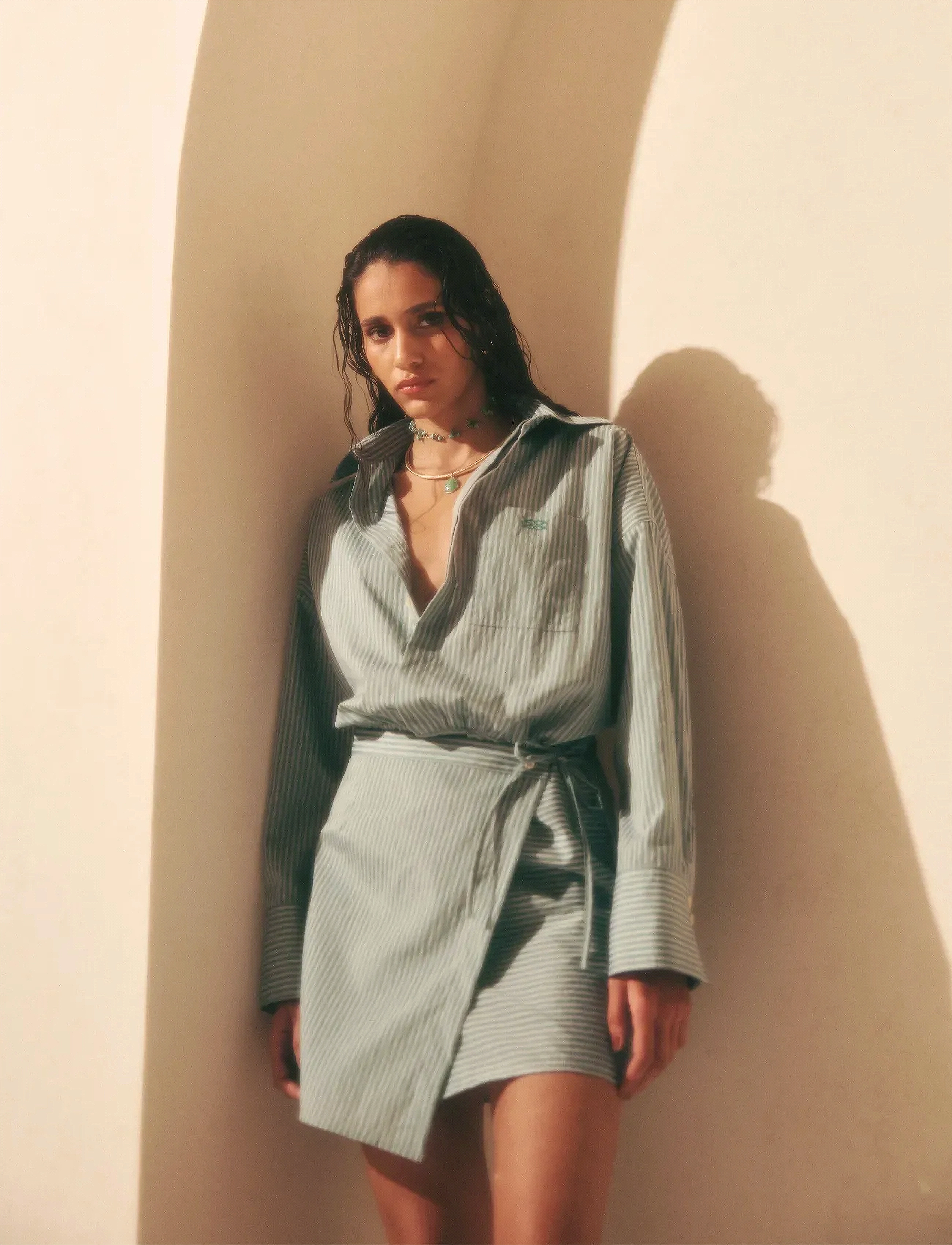 MALINA Portea Wrapped Shirt Dress skjortklänningar dam – bild 5