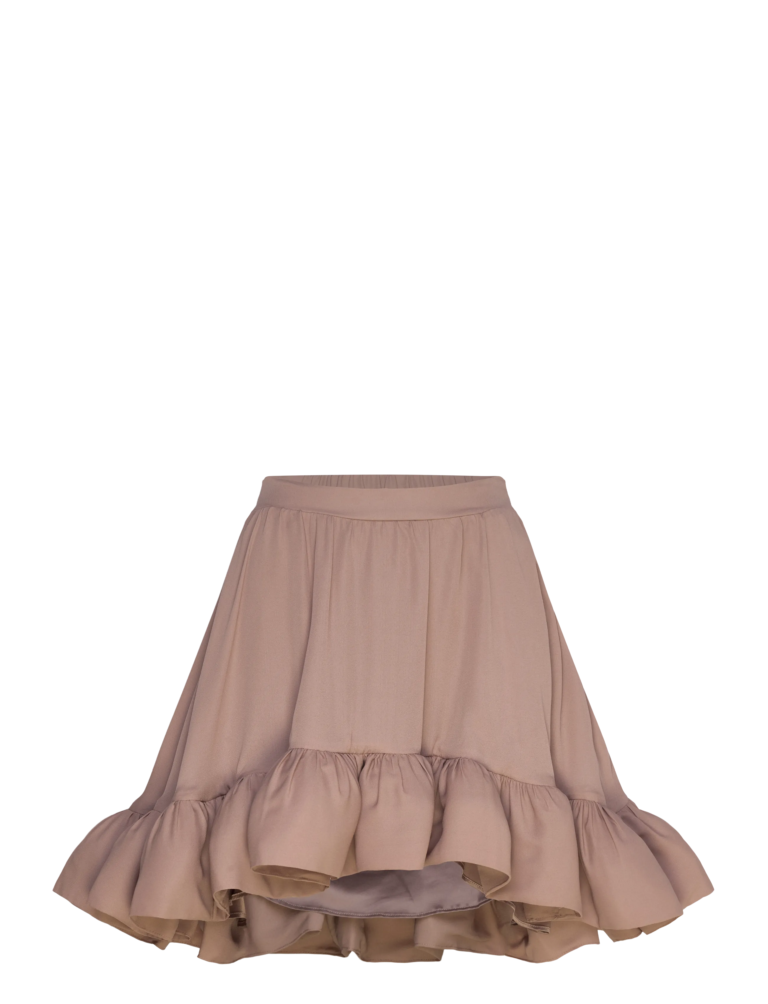 MALINA Cori Ruffled Hem Mini Rock Beige - 44 - Damen