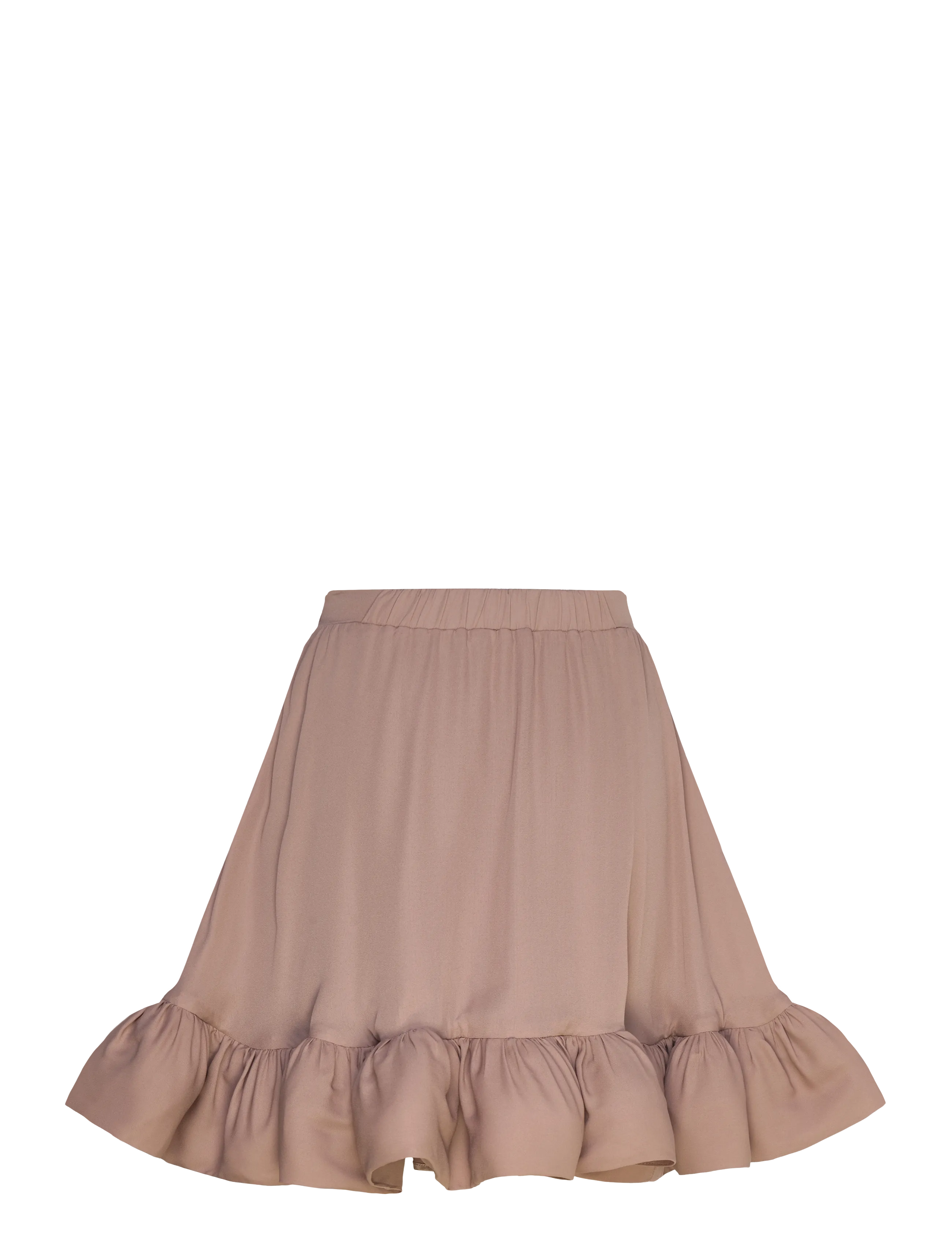 Malina - Cori Ruffled Hem Mini Skirt - miniseelikud - taupe - 1