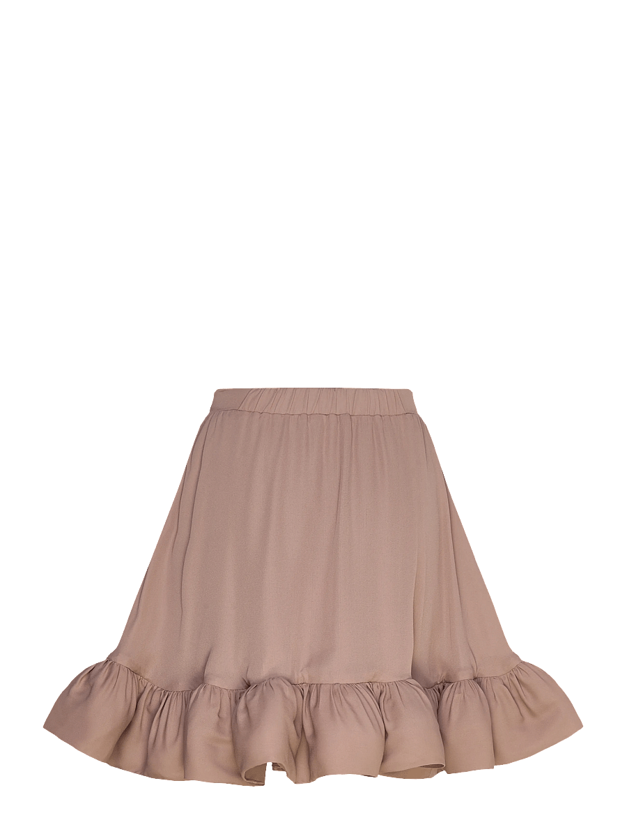 Malina - Cori Ruffled Hem Mini Skirt - kurze röcke - taupe - 1