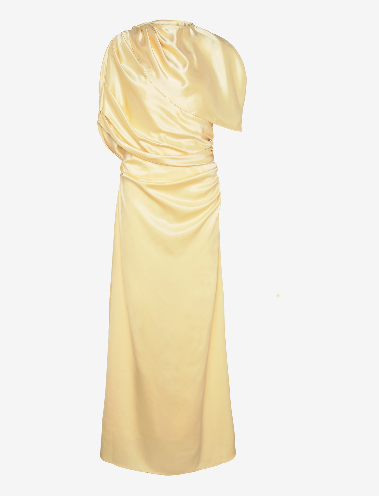 strapless open back dress Florence One Shoulder Ruched Satin Mother of the Bride Dresses With Bo