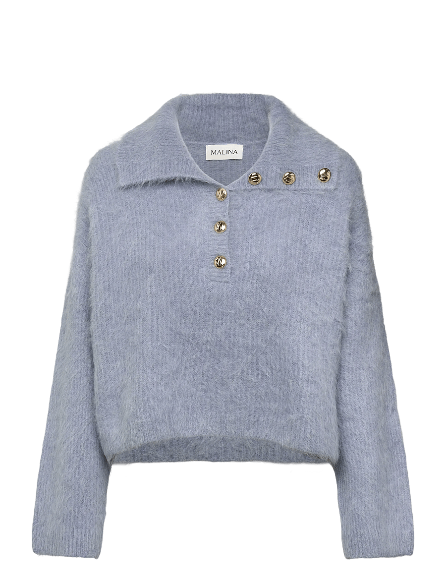 Malina - Yselle Alpaca Blend Sweater - sviitrid - blue - 1