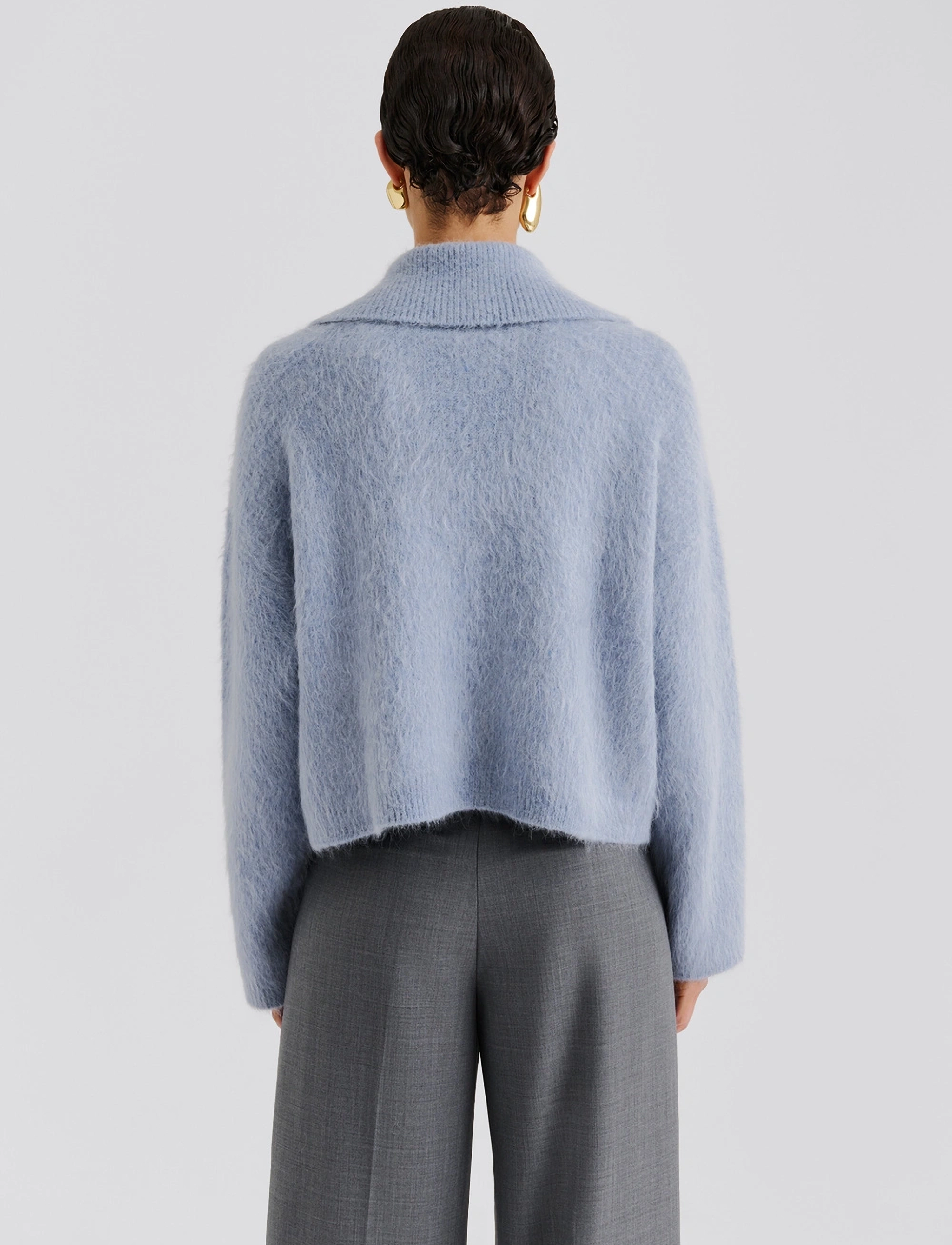 Malina - Yselle Alpaca Blend Sweater - megztiniai - blue - 3
