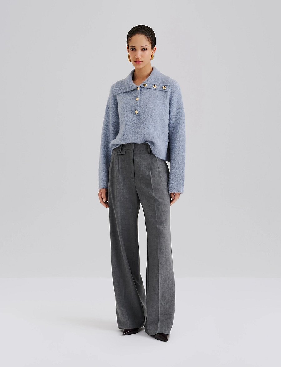 Malina - Yselle Alpaca Blend Sweater - sviitrid - blue - 4