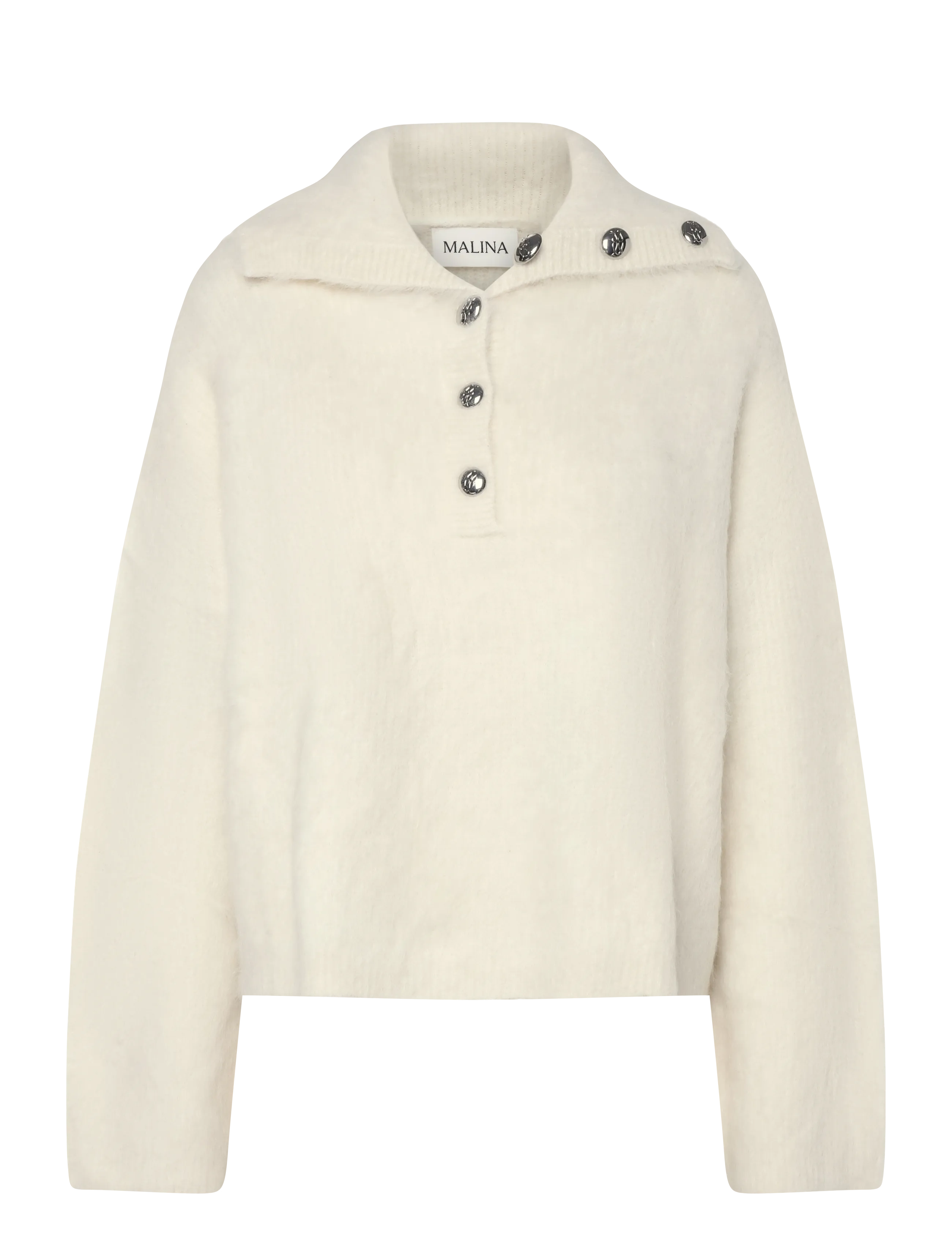 Malina Yselle Alpaca Blend Sweater - Kudumid - PEARL / blue