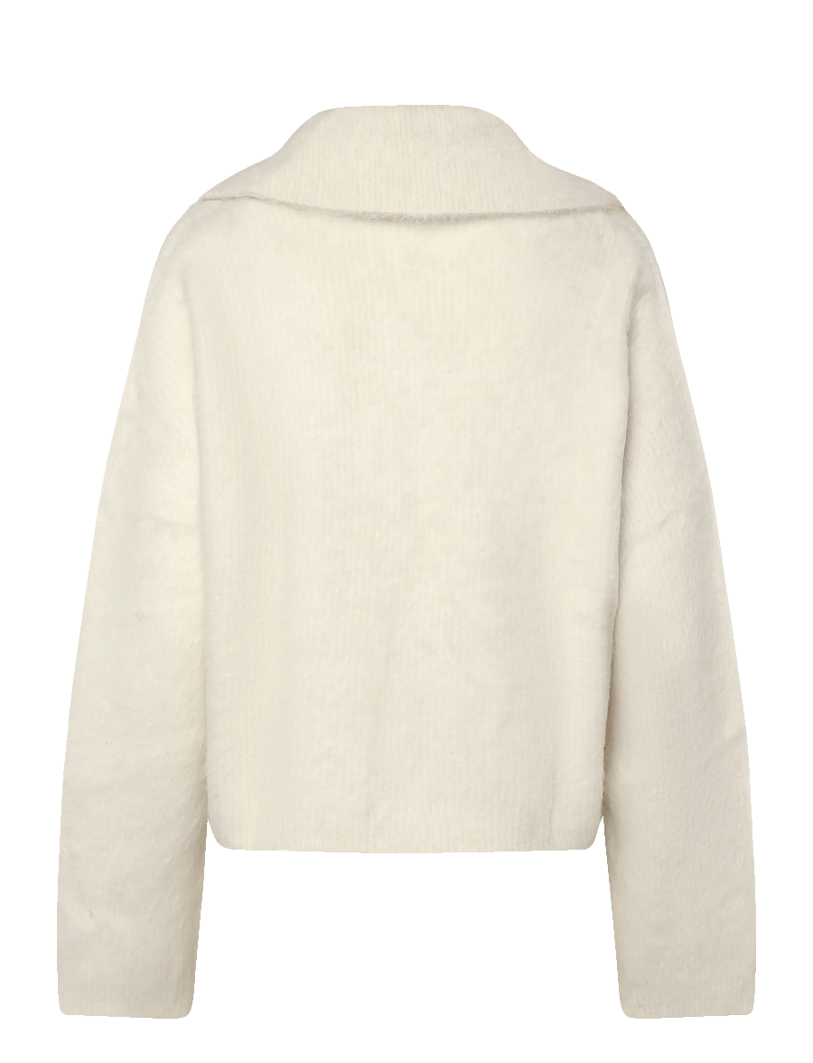 Malina - Yselle Alpaca Blend Sweater - tröjor - pearl - 2