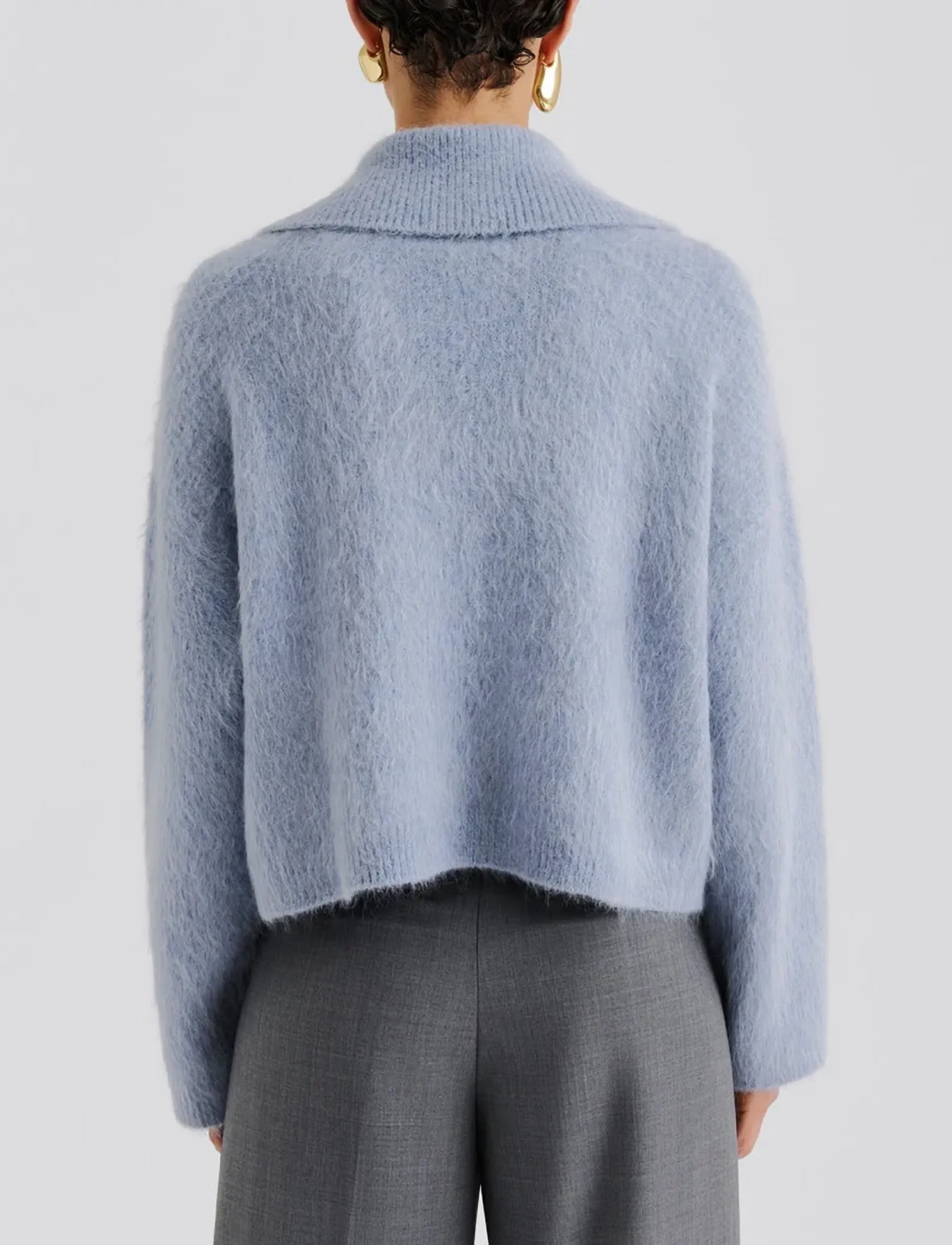 Malina - Yselle Alpaca Blend Sweater - tröjor - pearl - 2