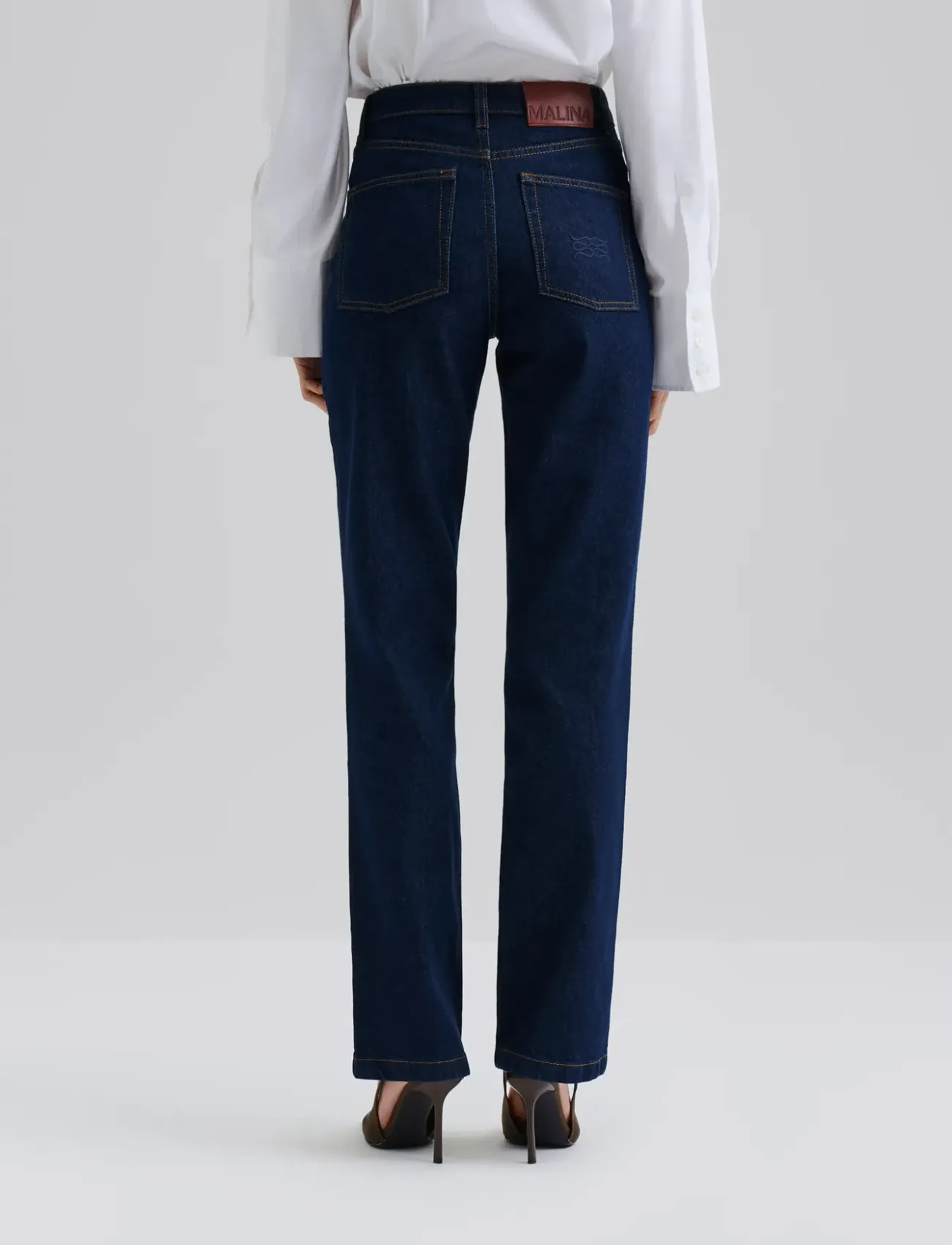 Malina - Classic Straight Jeans - raka jeans - unwashed dark blue - 1