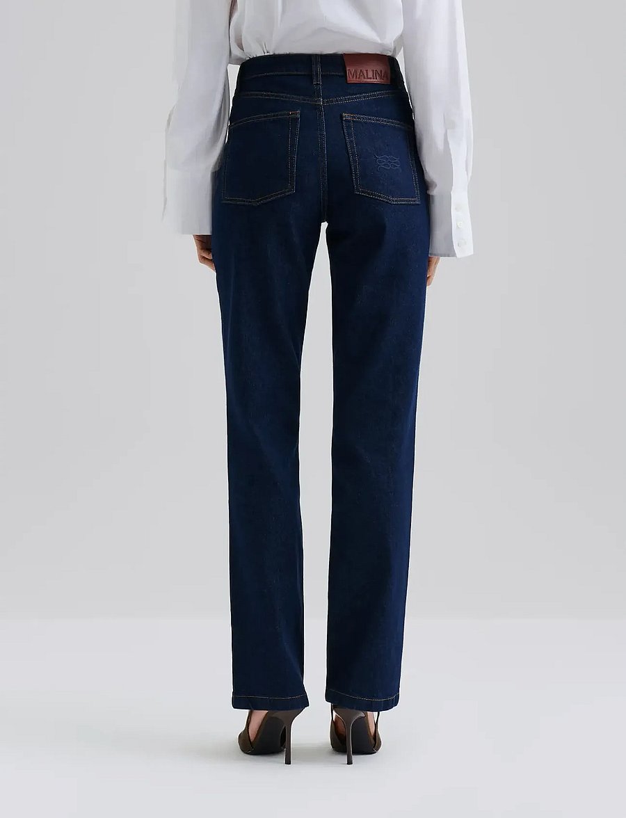 Malina - Classic Straight Jeans - raka jeans - unwashed dark blue - 1