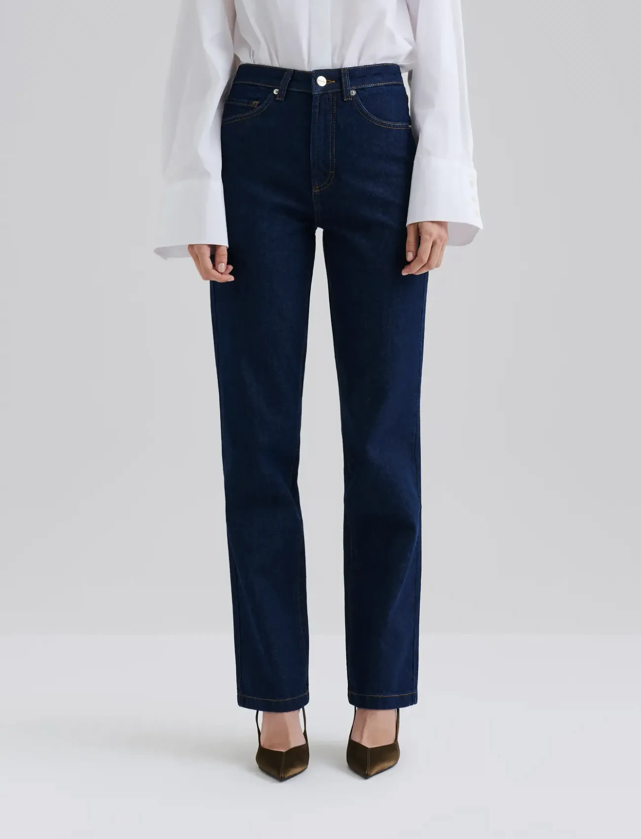 Malina - Classic Straight Jeans - raka jeans - unwashed dark blue - 3