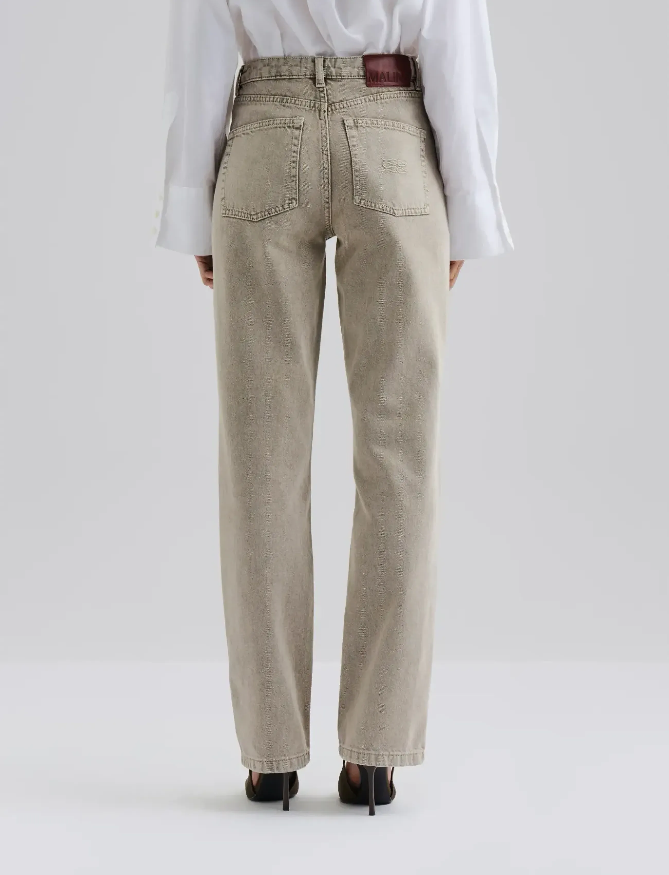 Malina - Classic Straight Jeans - straight jeans - vintage beige wash - 2