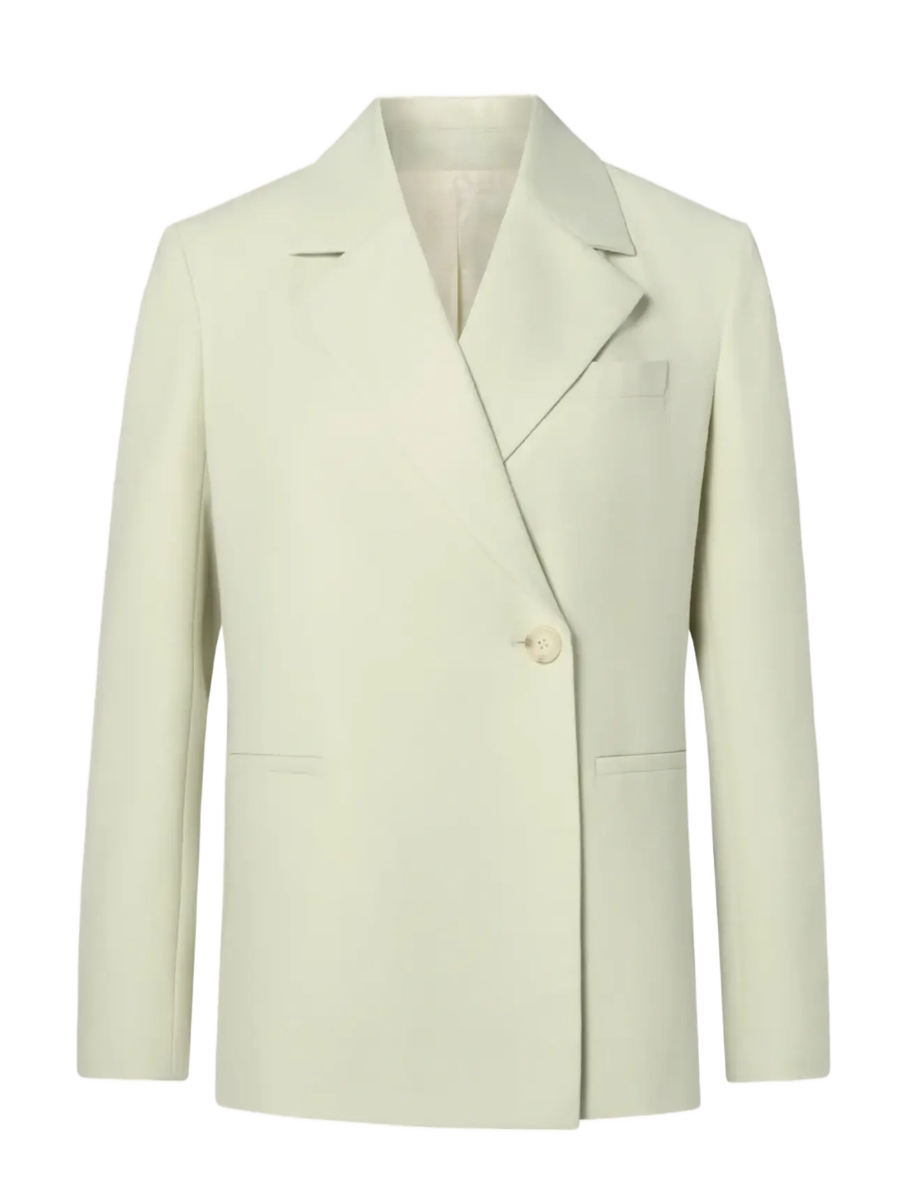 Malina Yelena Asymmetric Blazer - Wedding guests - SAGE / green