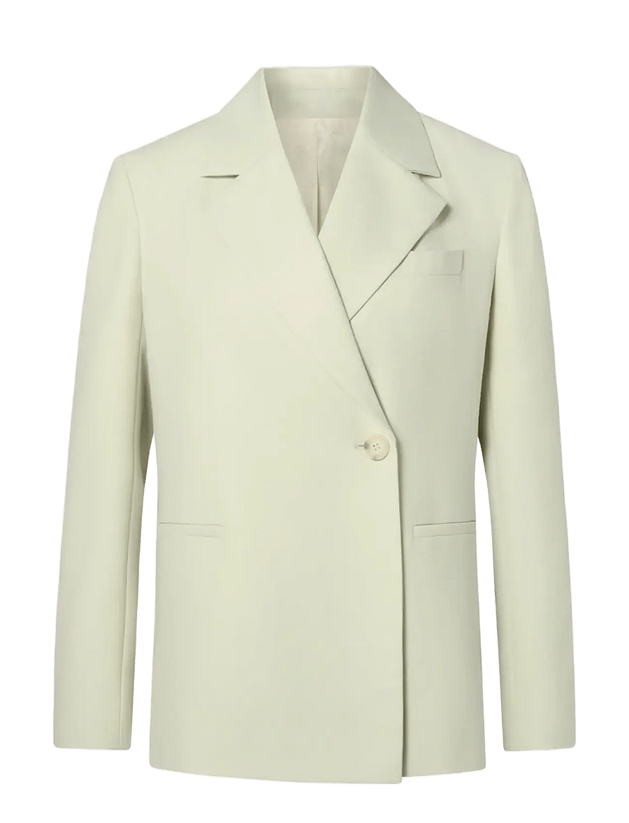 Malina - Yelena Asymmetric Blazer - einreihige blazer - sage - 1