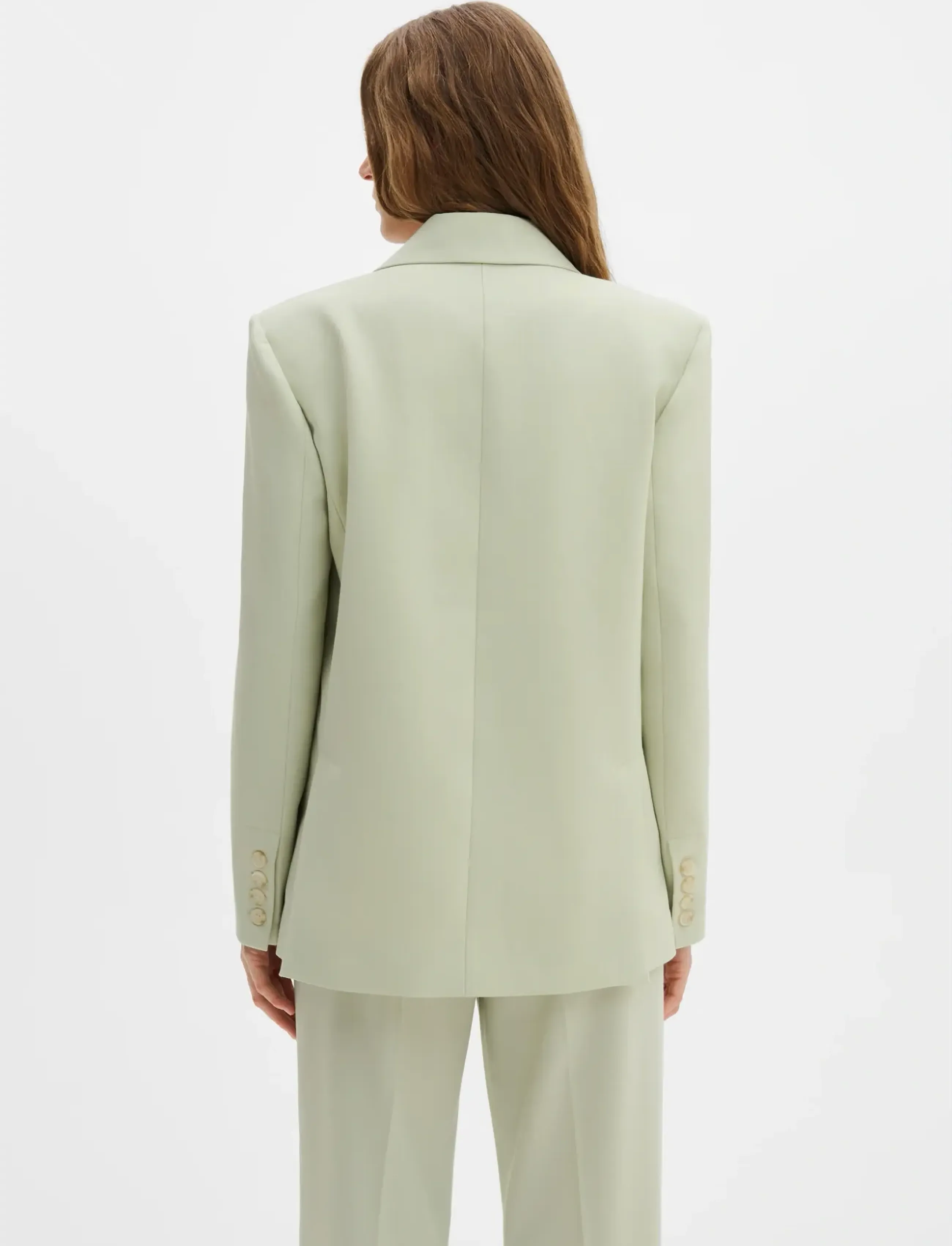 Malina - Yelena Asymmetric Blazer - marynarki z pojedynczym zapięciem - sage - 2