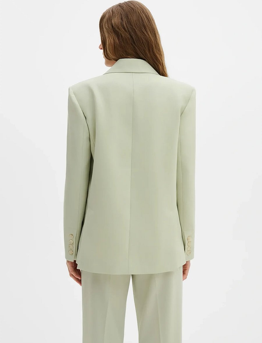Malina - Yelena Asymmetric Blazer - einreihige blazer - sage - 2