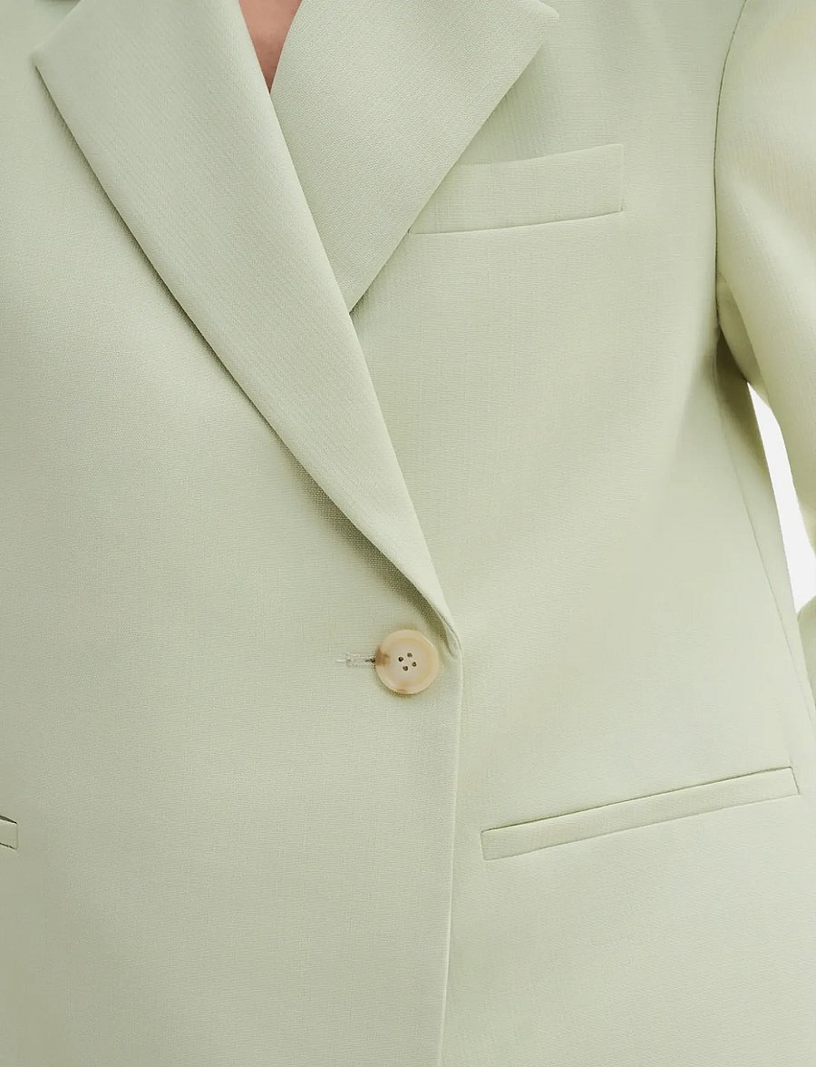 Malina - Yelena Asymmetric Blazer - einreihige blazer - sage - 4