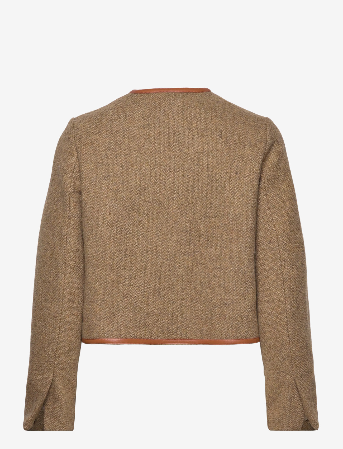 Malina - Ninette Dressed Wool Jacket - efterårsjakker - taupe - 2