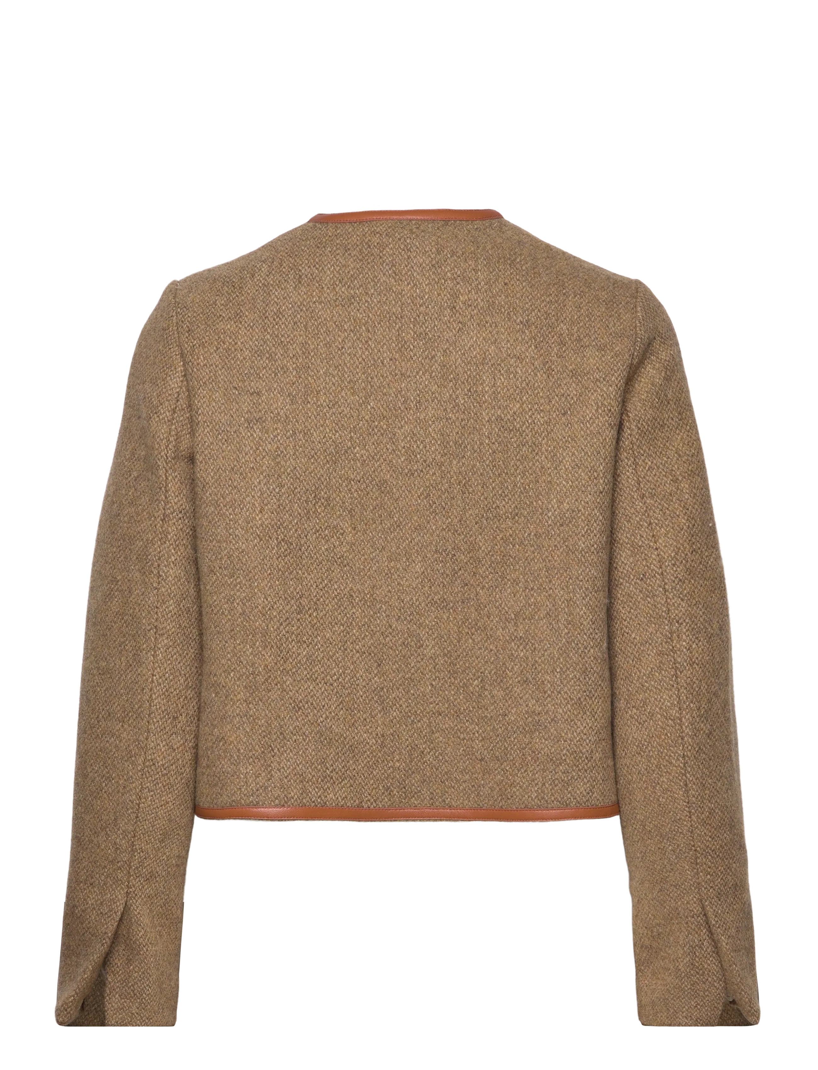 Malina - Ninette Dressed Wool Jacket - winterjacken - taupe - 2
