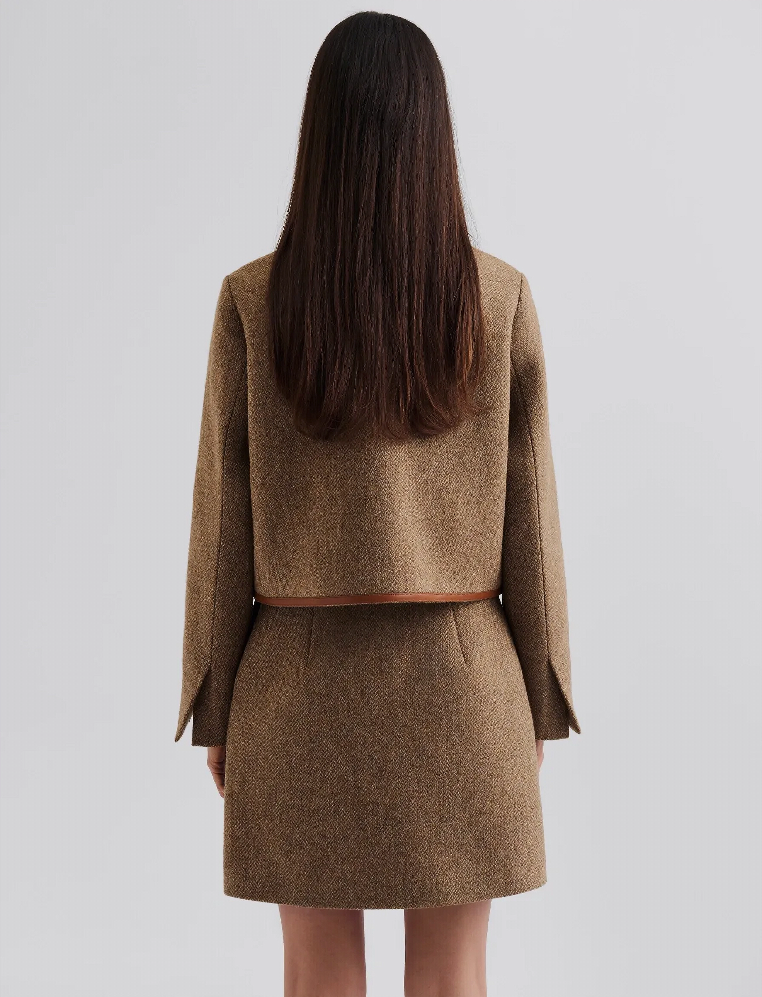 Malina - Ninette Dressed Wool Jacket - winterjacken - taupe - 3