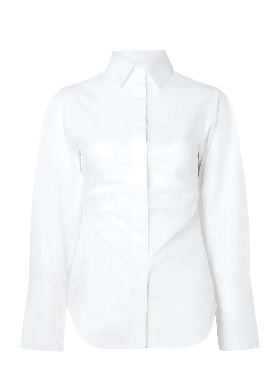 Malina - Calisa Fitted Poplin shirt - jeanshemden - white - 1
