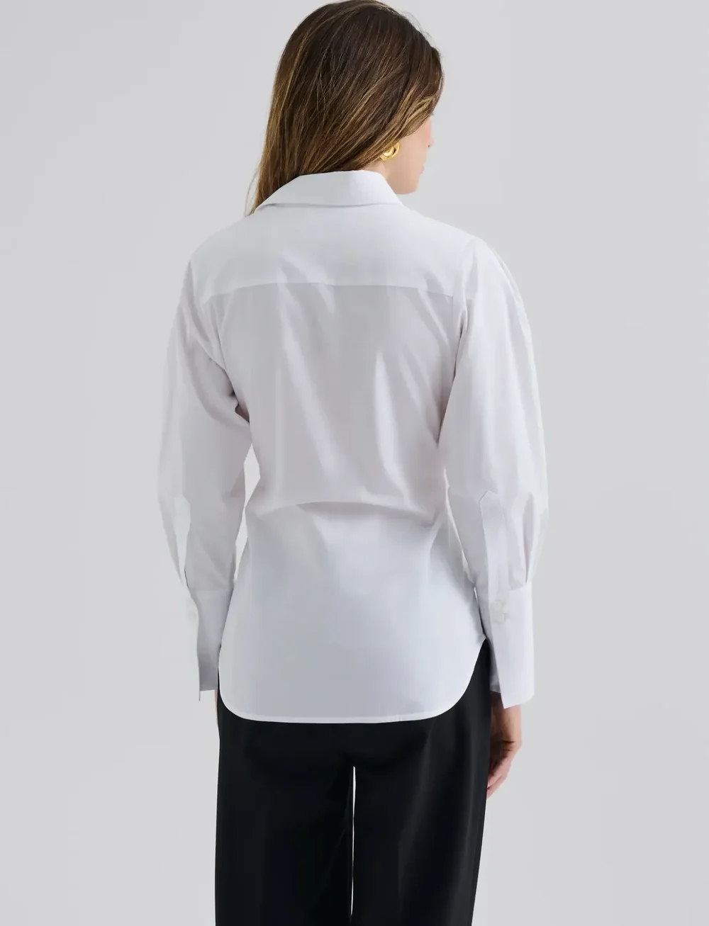 Malina - Calisa Fitted Poplin shirt - jeanshemden - white - 2