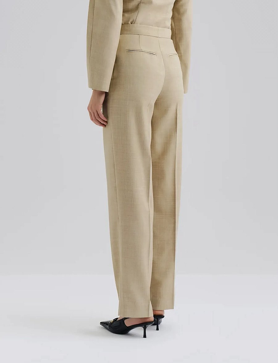 Malina - Melora Barrel Leg pants - barrel trousers - beige - 2