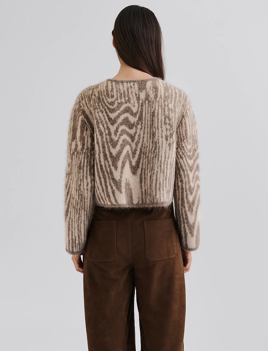 Malina - Aislinn Alpaca Blend Cardigan - cardigans - moire - 3