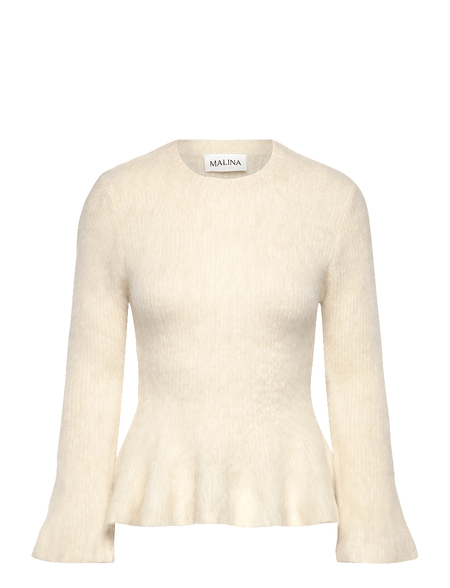 Malina - Leandra Alpaca Blend Peplum top - pullover - vanilla - 1