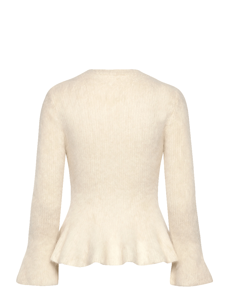 Malina - Leandra Alpaca Blend Peplum top - pullover - vanilla - 2