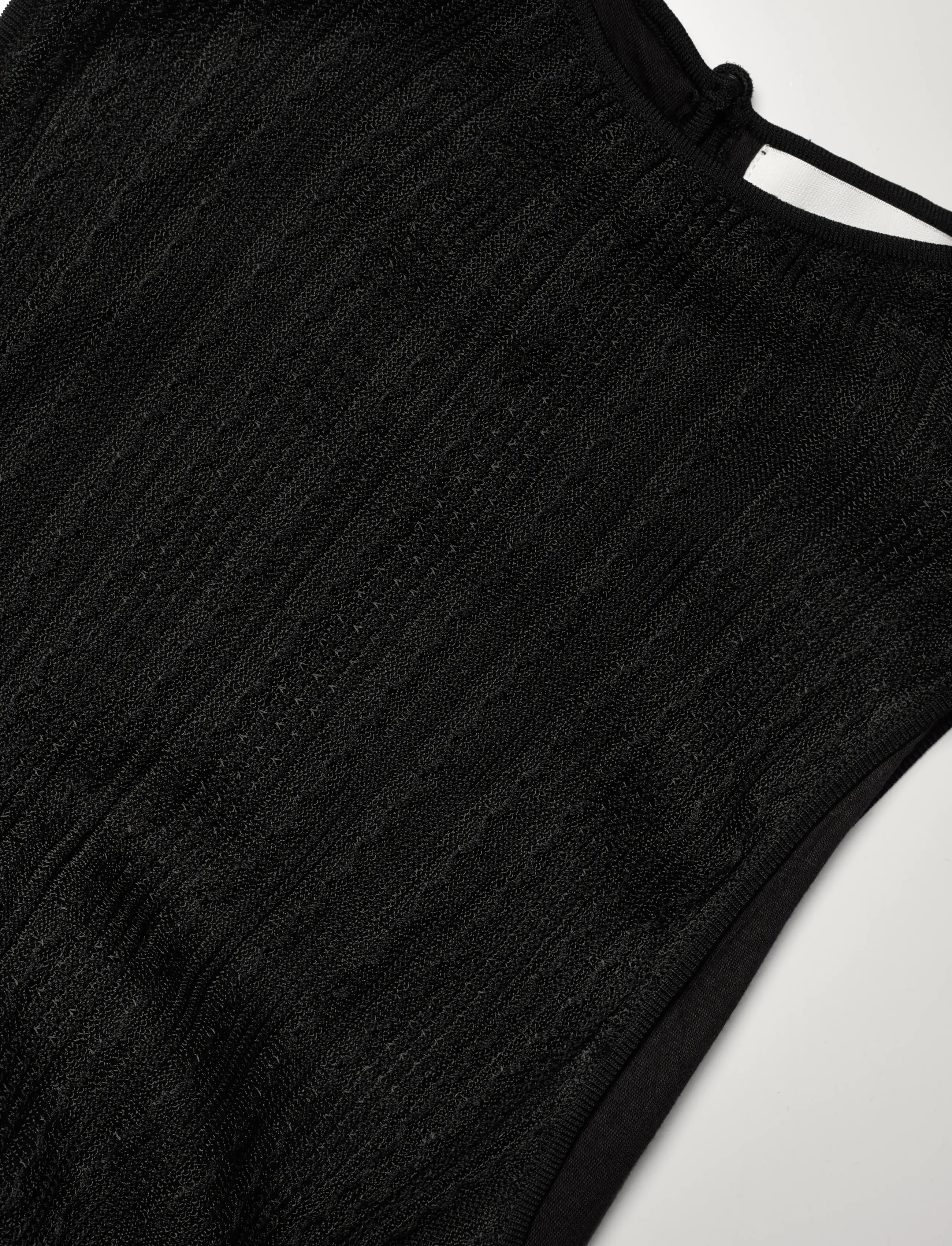 Malina - Nessa Halterneck Pointelle Knitted Midi dress - midi-kleider - black - 5