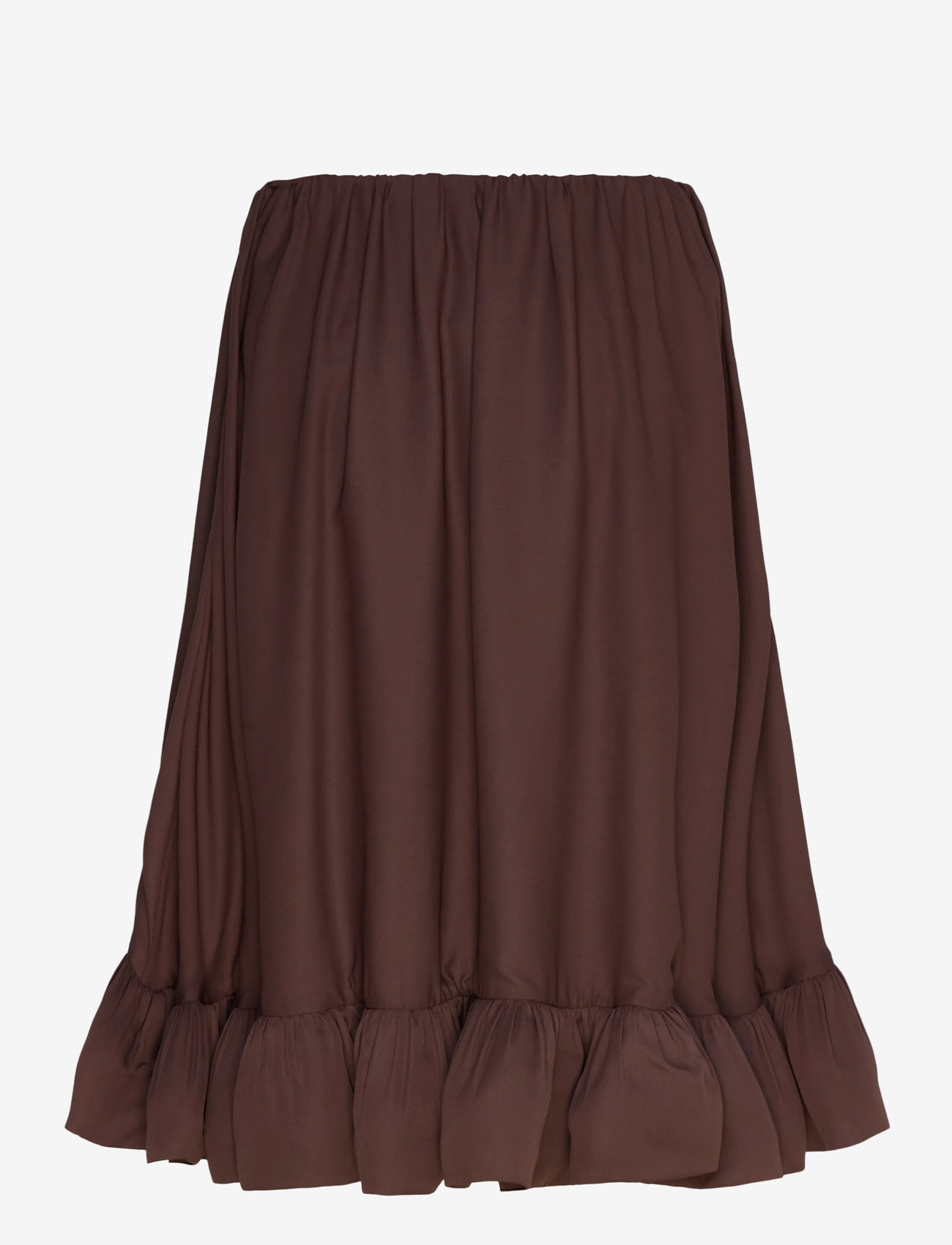 Malina - Mikala Strapless Ruffled Mini dress - chocolate - 2