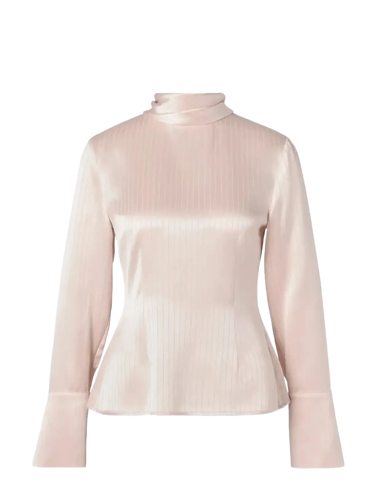MALINA Celene Tie Detailed Satin Bluse Pink - 38 - Damen
