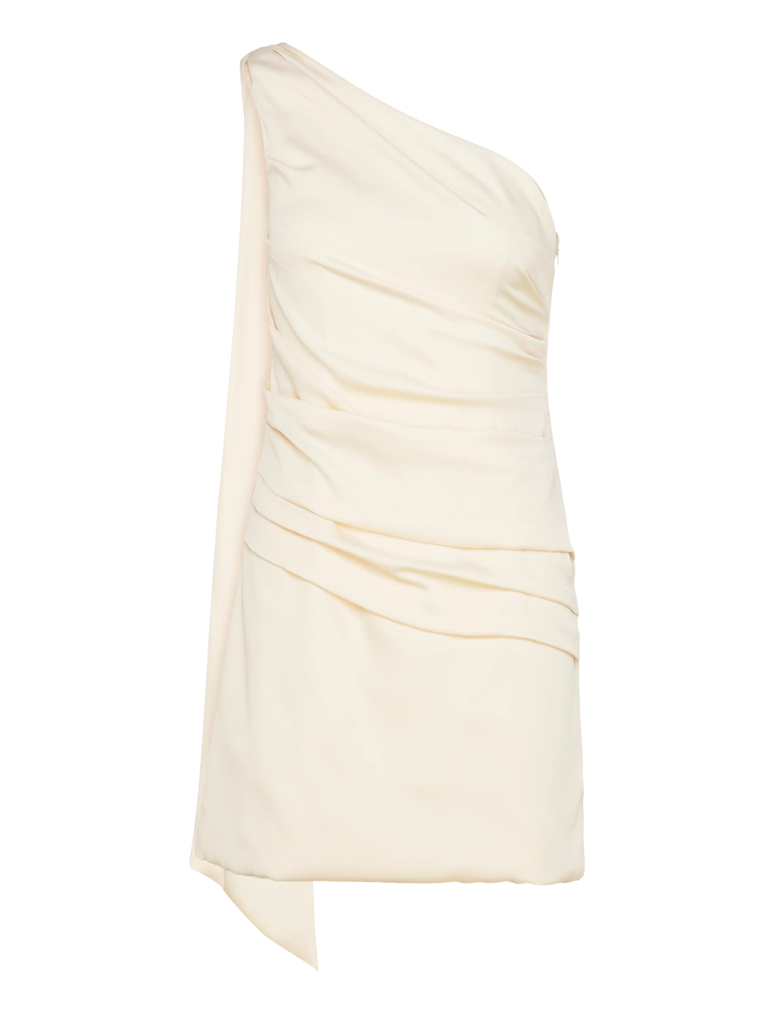 Malina - Nelly Draped One Shoulder Mini Dress - robes de soirée - vanilla - 3