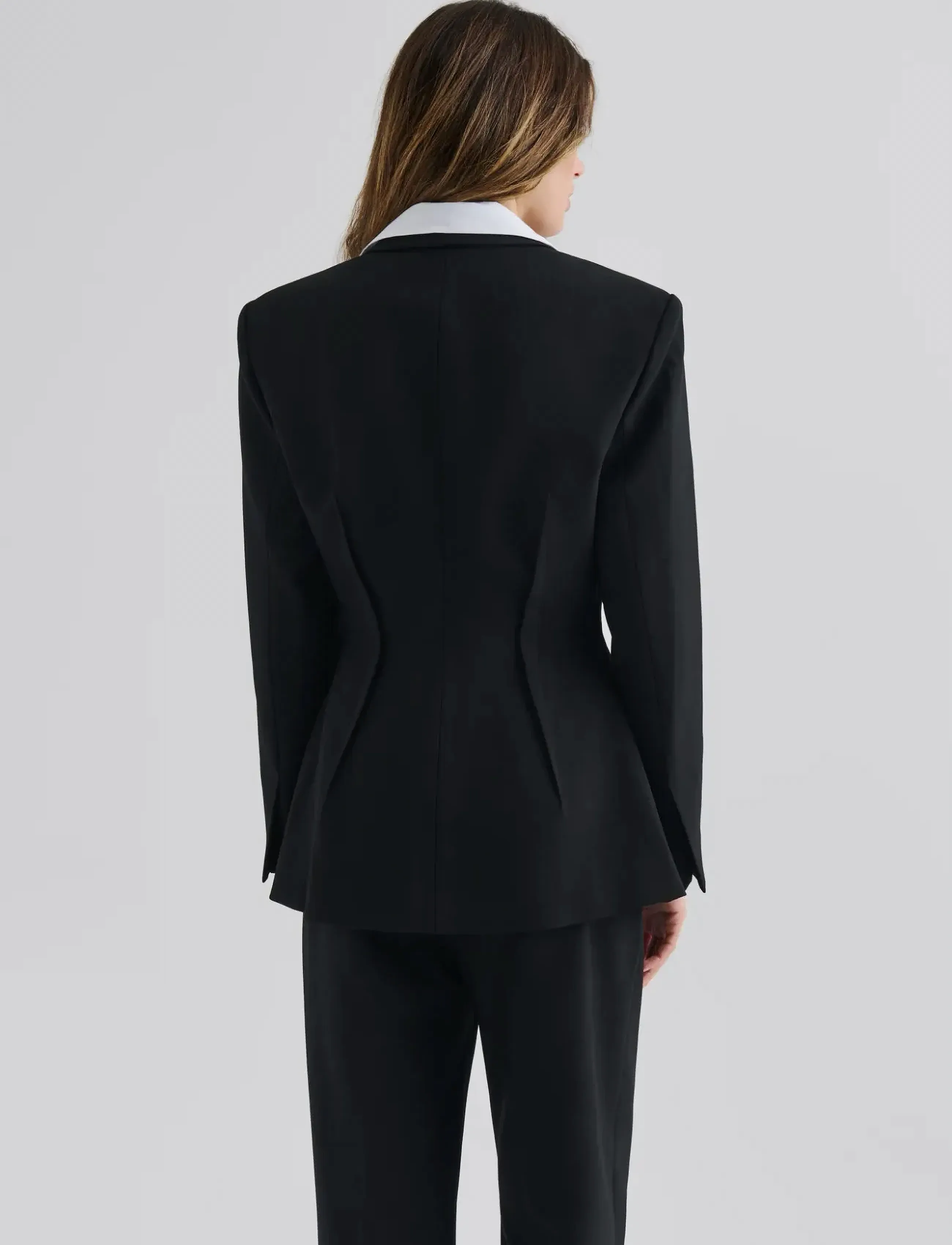 Malina - Leonne Seam Detailed Fitted blazer - black - 2