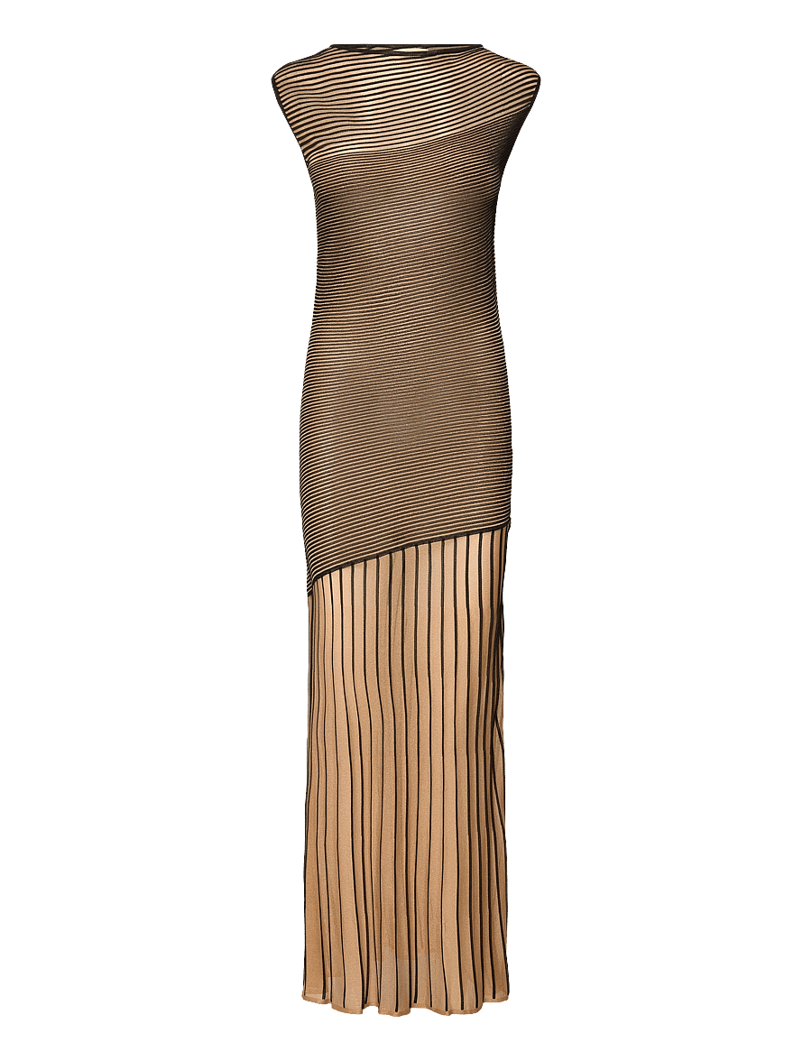 Malina - Patricia Short Sleeve Knitted Maxi Dress - maxi dresses - multi - 1