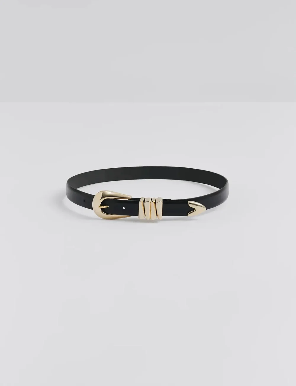 Malina - Azelia Buckle Leather Belt - casual gürtel - black - 2