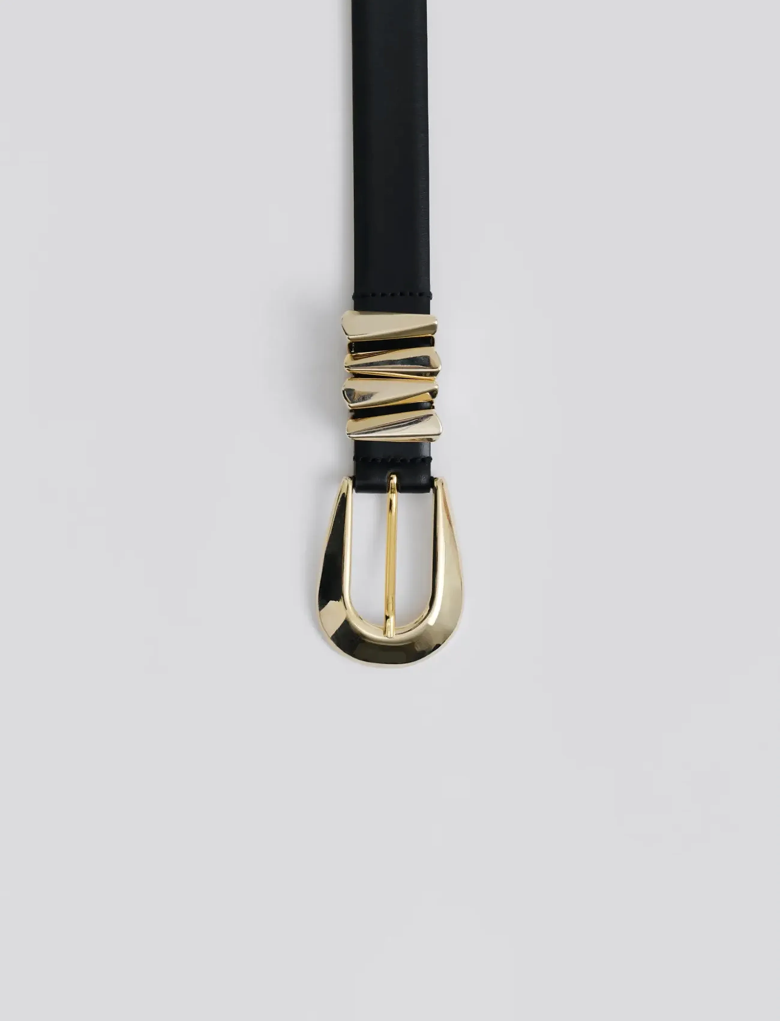Malina - Azelia Buckle Leather Belt - black - 3