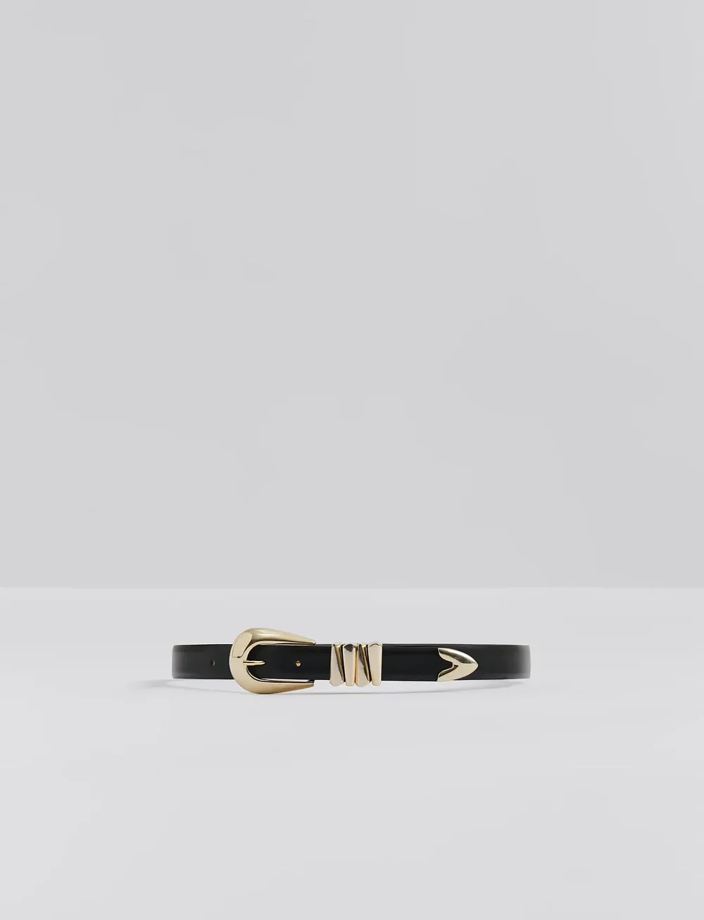 Malina - Azelia Buckle Leather Belt - casual gürtel - black - 4