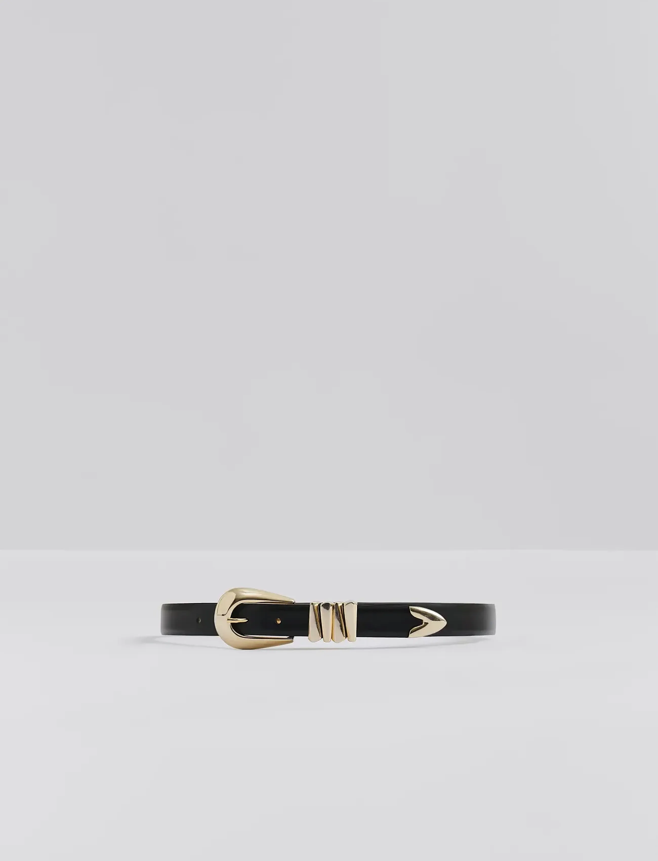 Malina - Azelia Buckle Leather Belt - black - 4